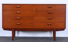 Eight Drawer Teak Dresser by Børge Mogensen for Soborg Mobler, 1950s