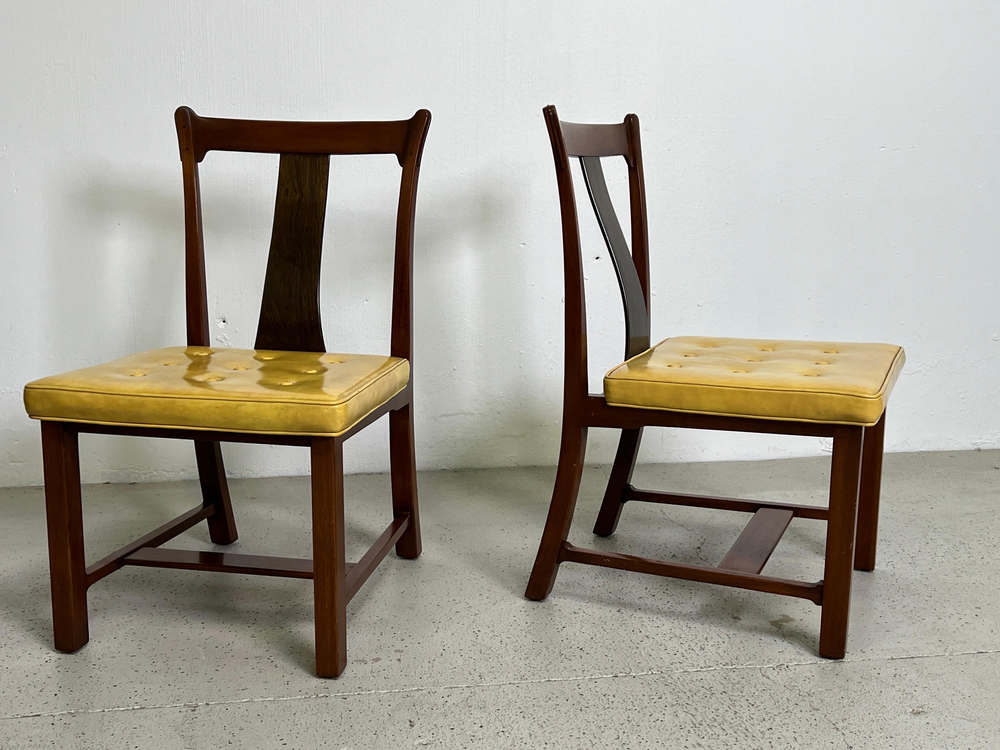 Eight Dunbar Greene & Greene Dining Chairs by Edward Wormley 4