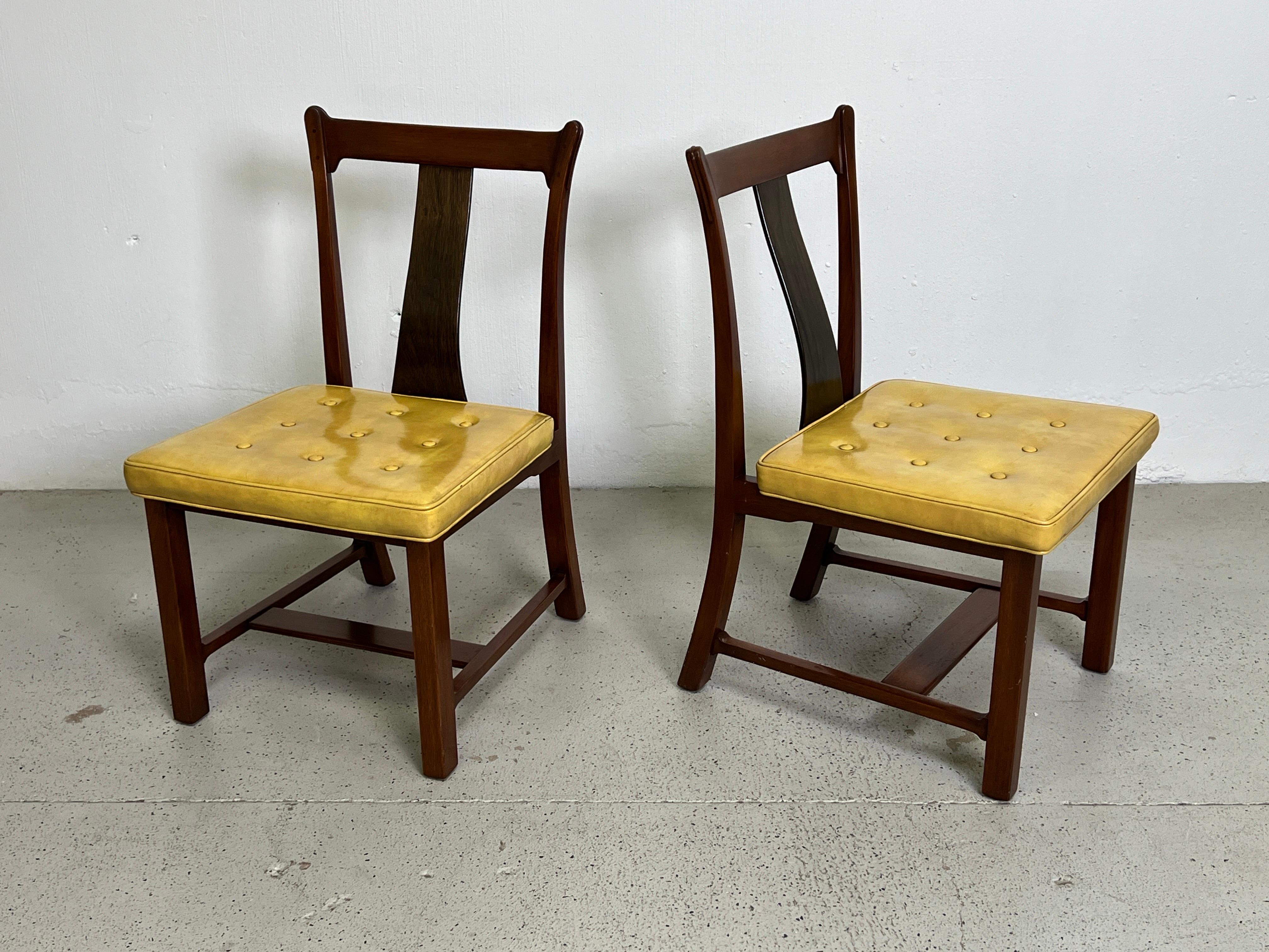Eight Dunbar Greene & Greene Dining Chairs by Edward Wormley 1