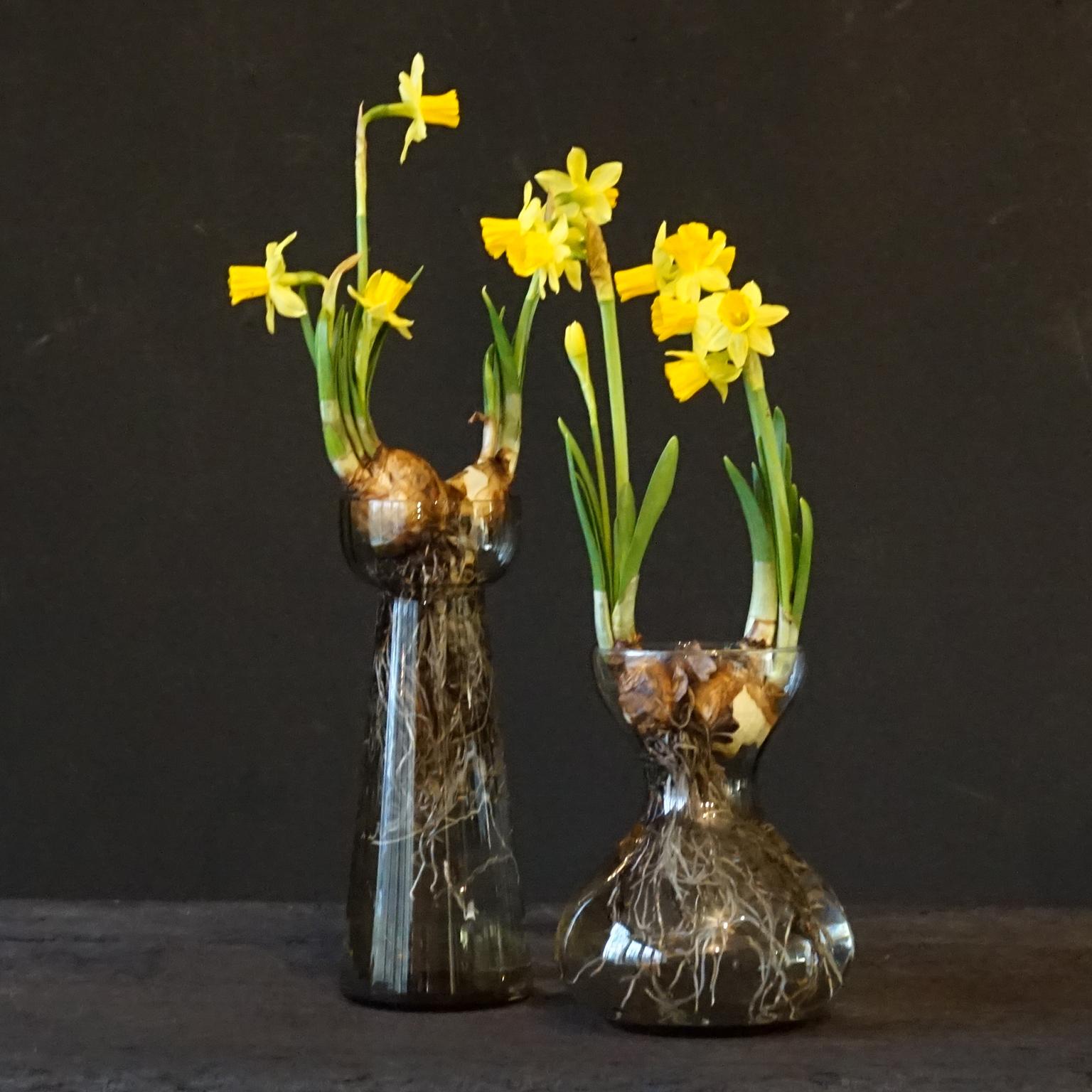 Acht niederländische Vasen aus Royal Leerdam-Kristall und Rimac Baarn-Glas mit Vaselineglas, 1960, Royal Leerdam im Angebot 2