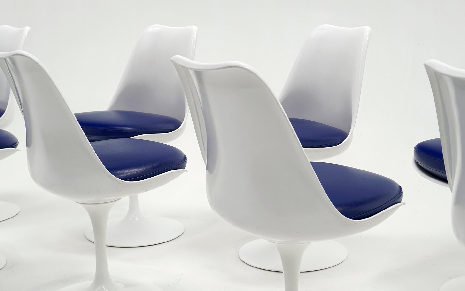 eight `tulip' side chairs from the `pedestal' collection price