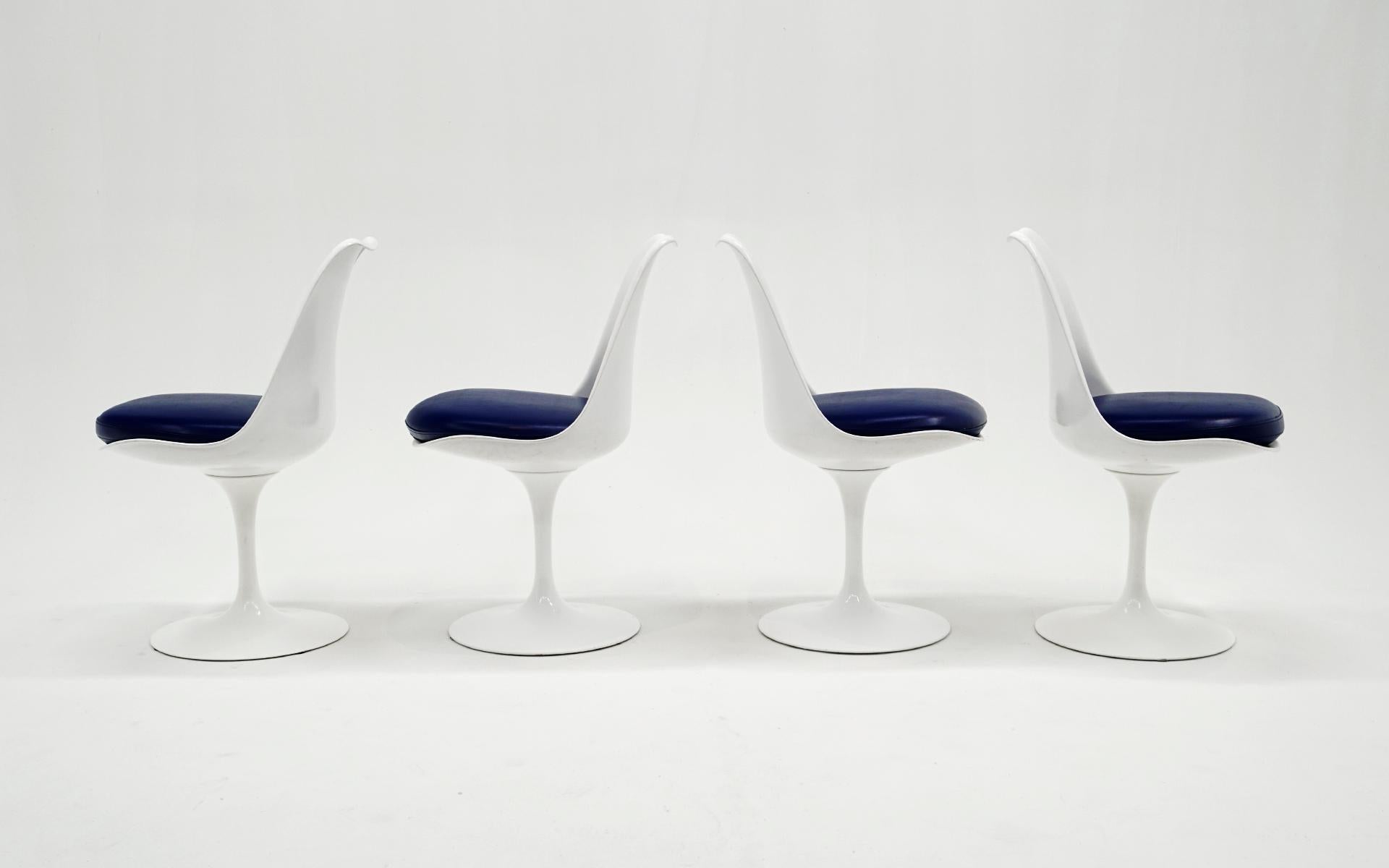 eight `tulip' side chairs from the `pedestal' collection