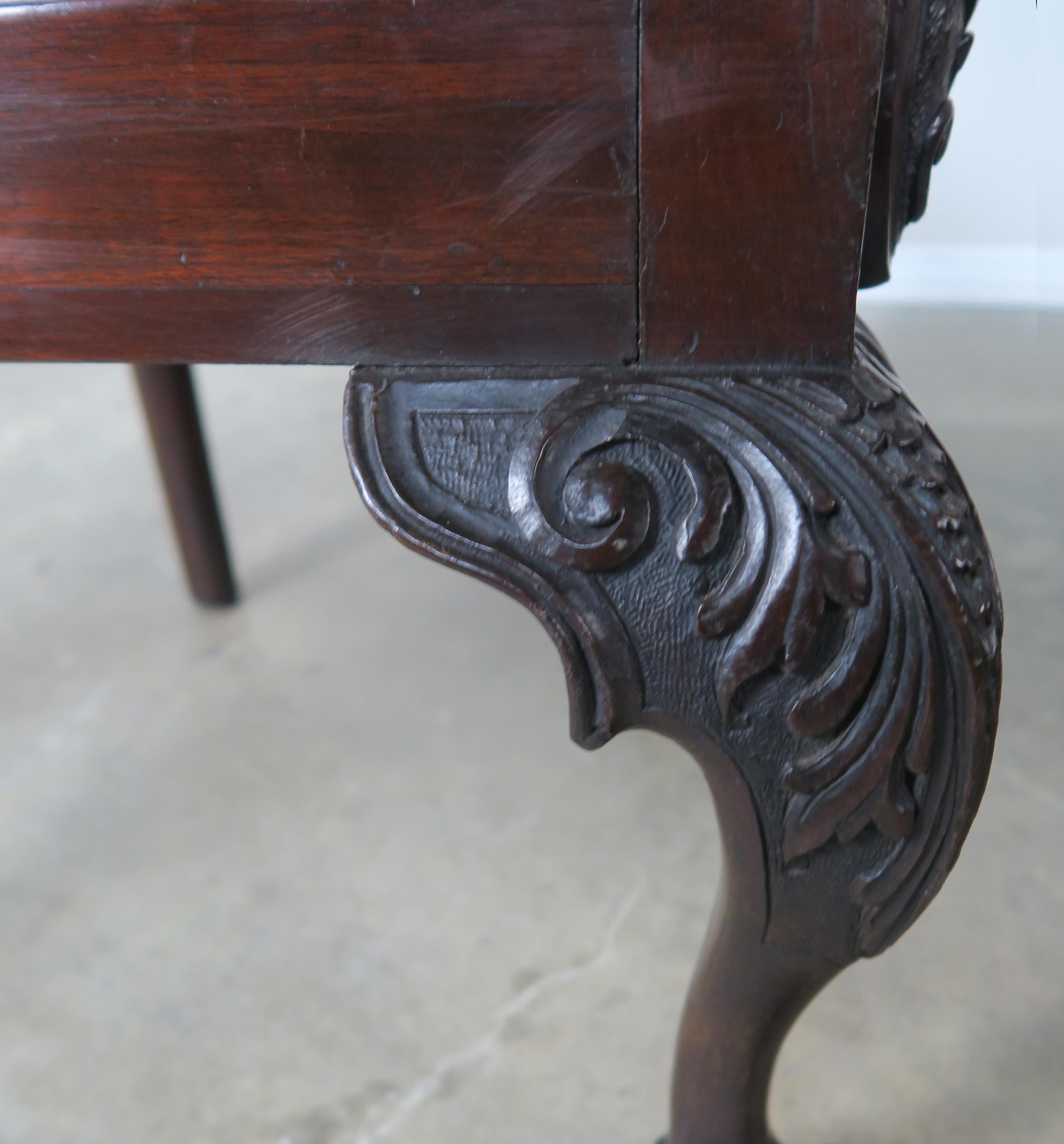 Eight English Chippendale Carved Dining Chairs 7