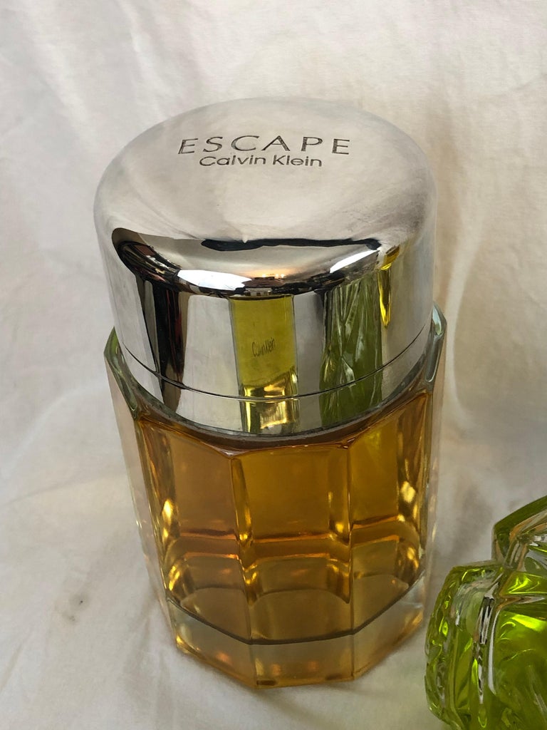 Eight Factice Perfume Store Display Bottles, Calvin Klien, Dior, Ralph ...
