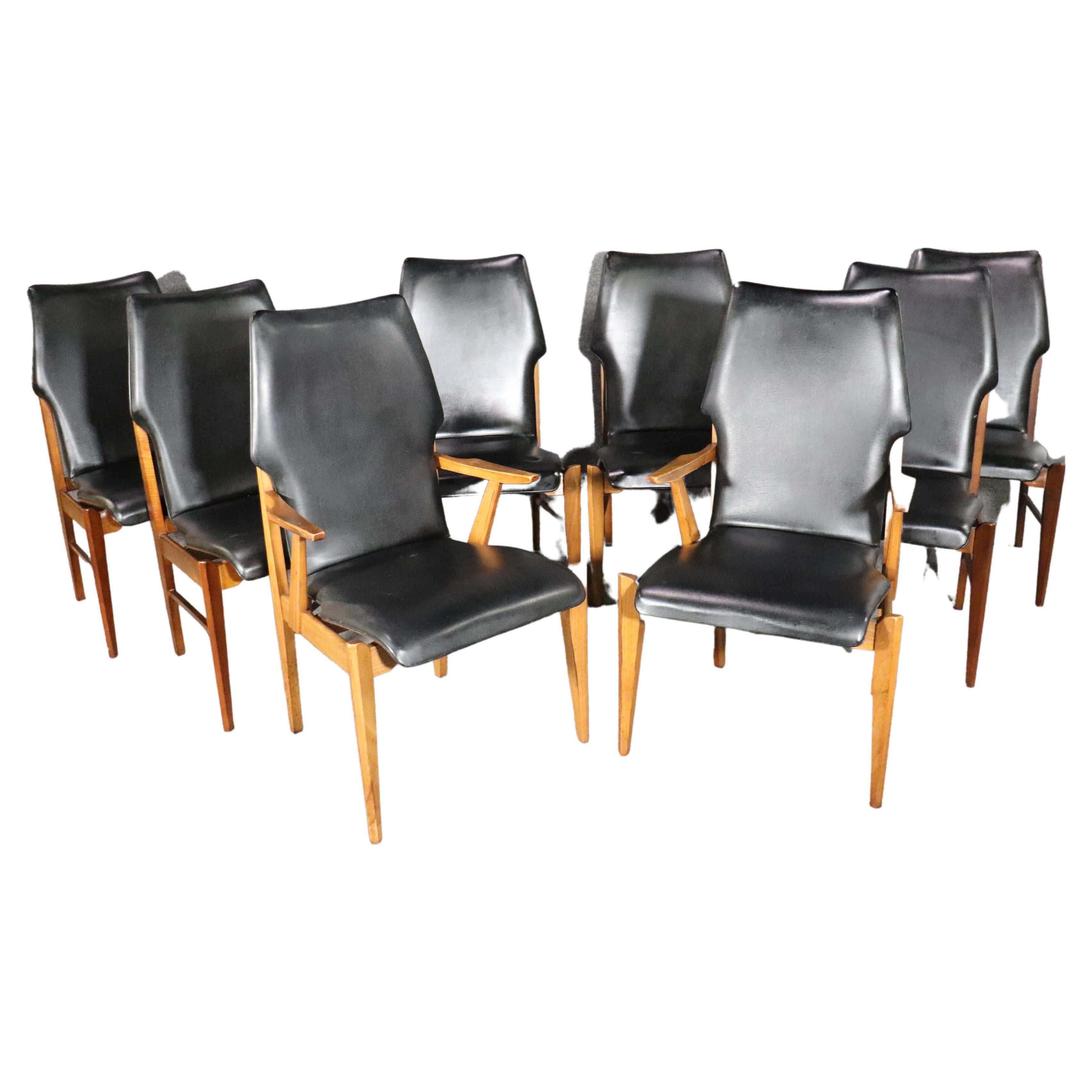 Eight "First Edition" Dining Chairs by Lane For Sale