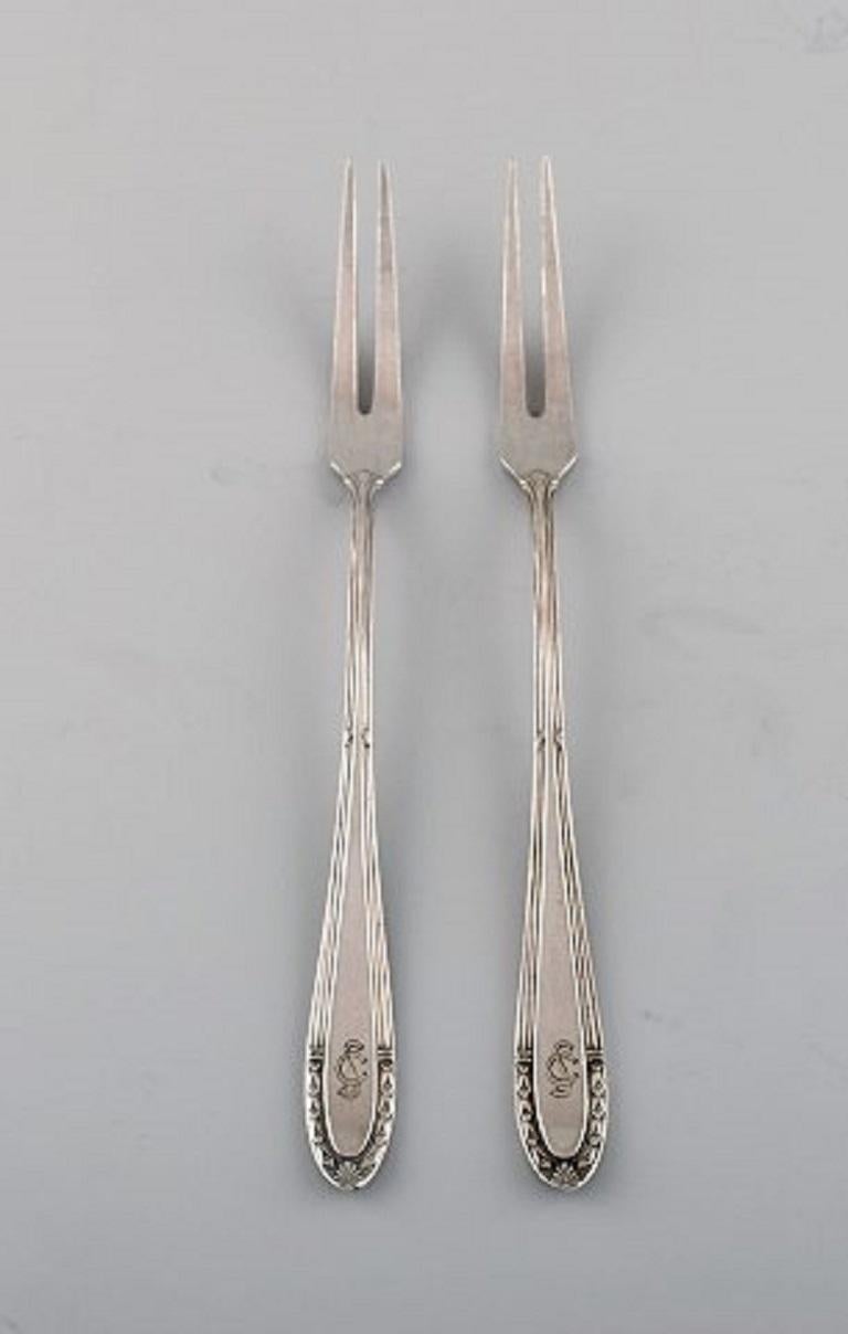 American Eight F&K Serving Parts in Plated Silver, 1930s For Sale