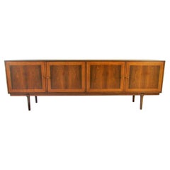 Eight Foot Long Torbjorn Afdal Mobelfabri Rosewood Credenza with Fitted Interior