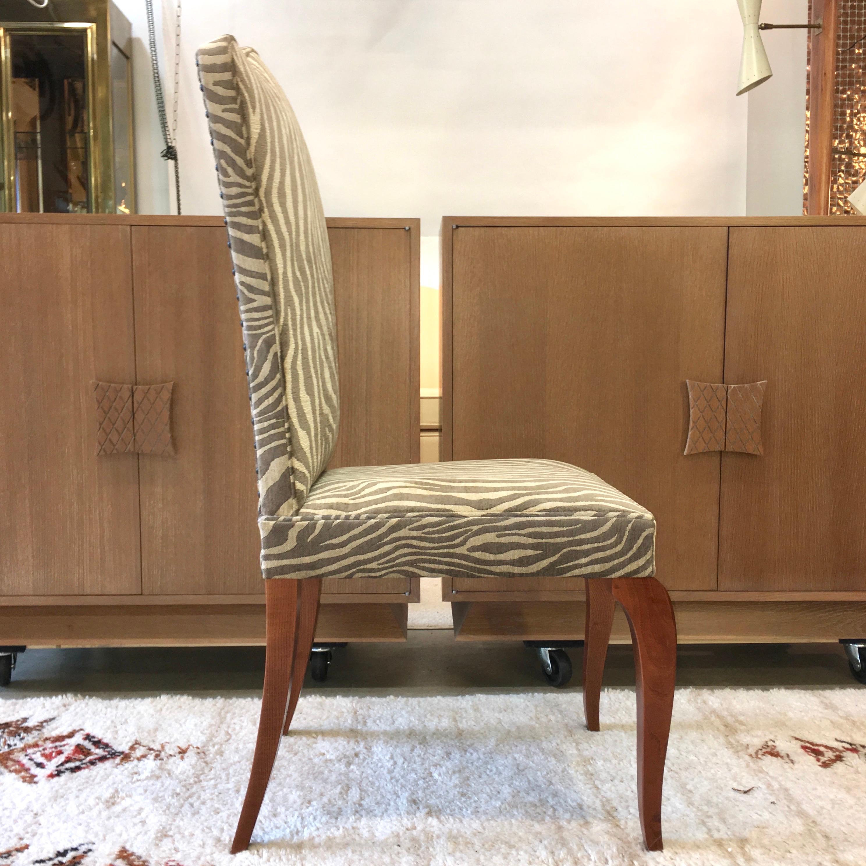 Eight French 1940s Dining Chairs 3