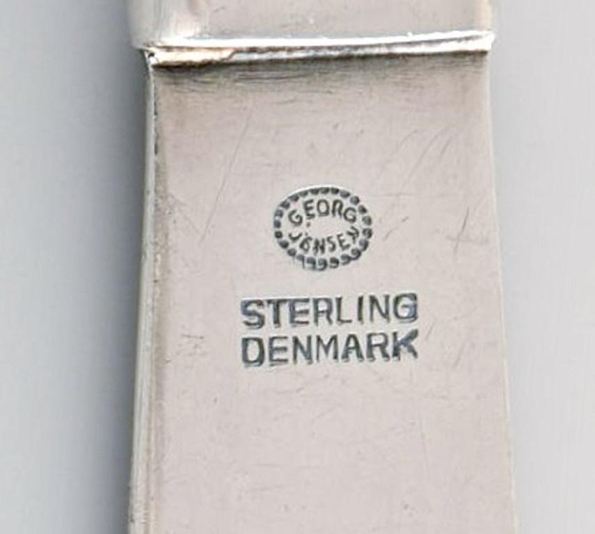 Danish Eight Georg Jensen Acorn Butter Knives in All Sterling Silver