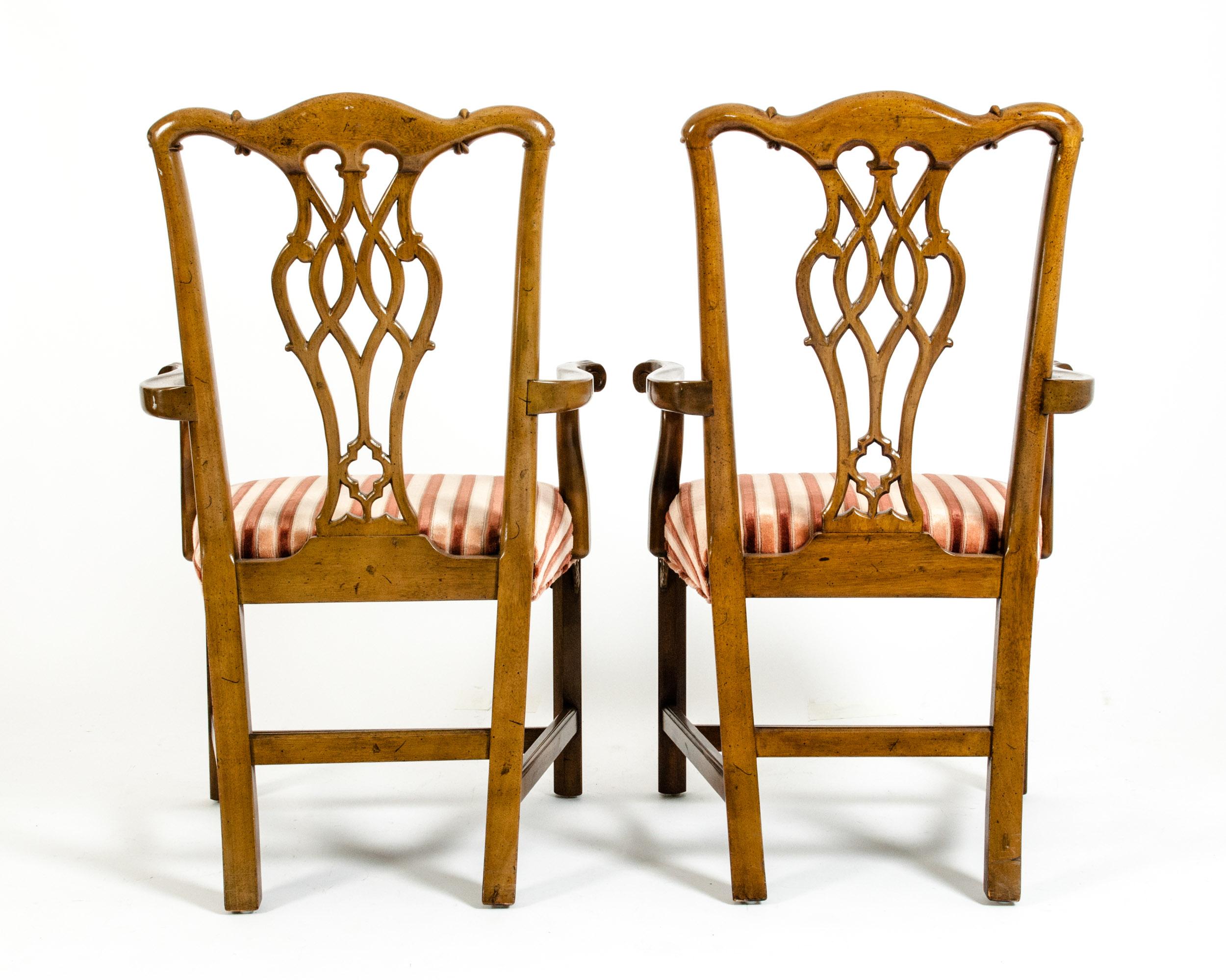 Eight George III Style Mahogany Dining Chairs 1
