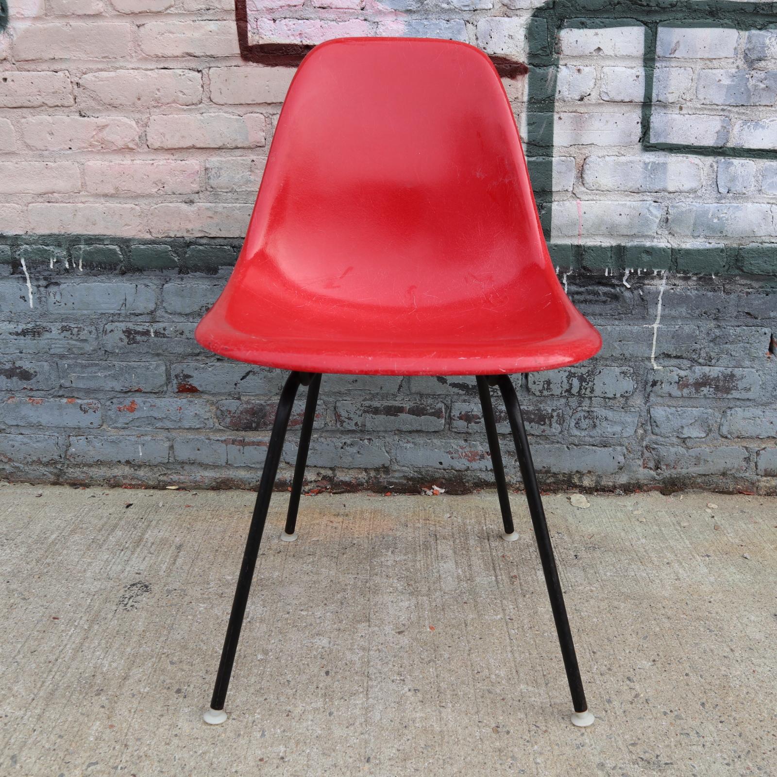 Steel Eight Herman Miller Eames Multicolored Dining Chairs