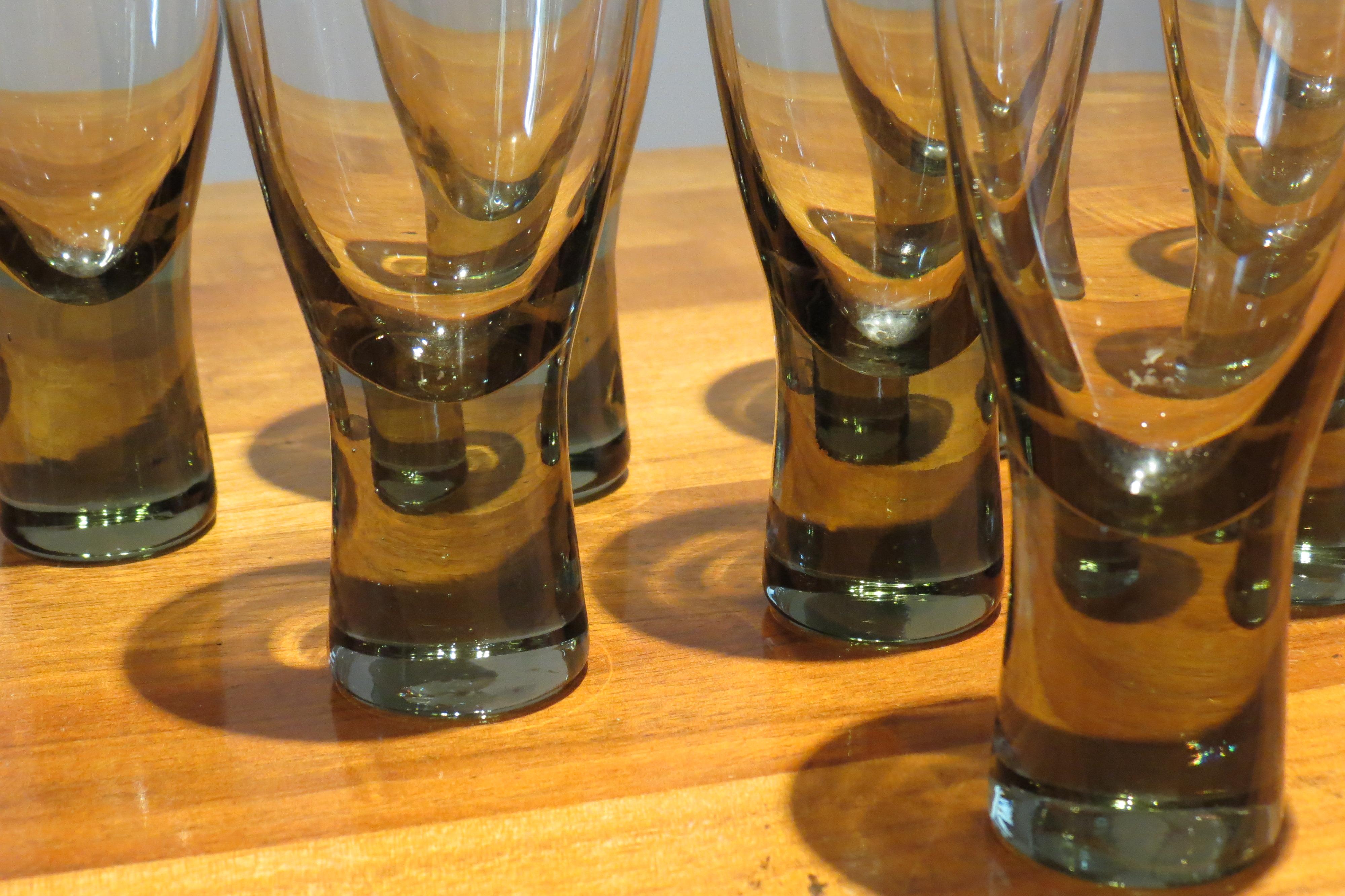 Eight Holmegaard Canada Glasses by Per Lutken 3