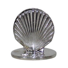 Eight Israel Freeman & Son English Sterling Shell Place Card Holders