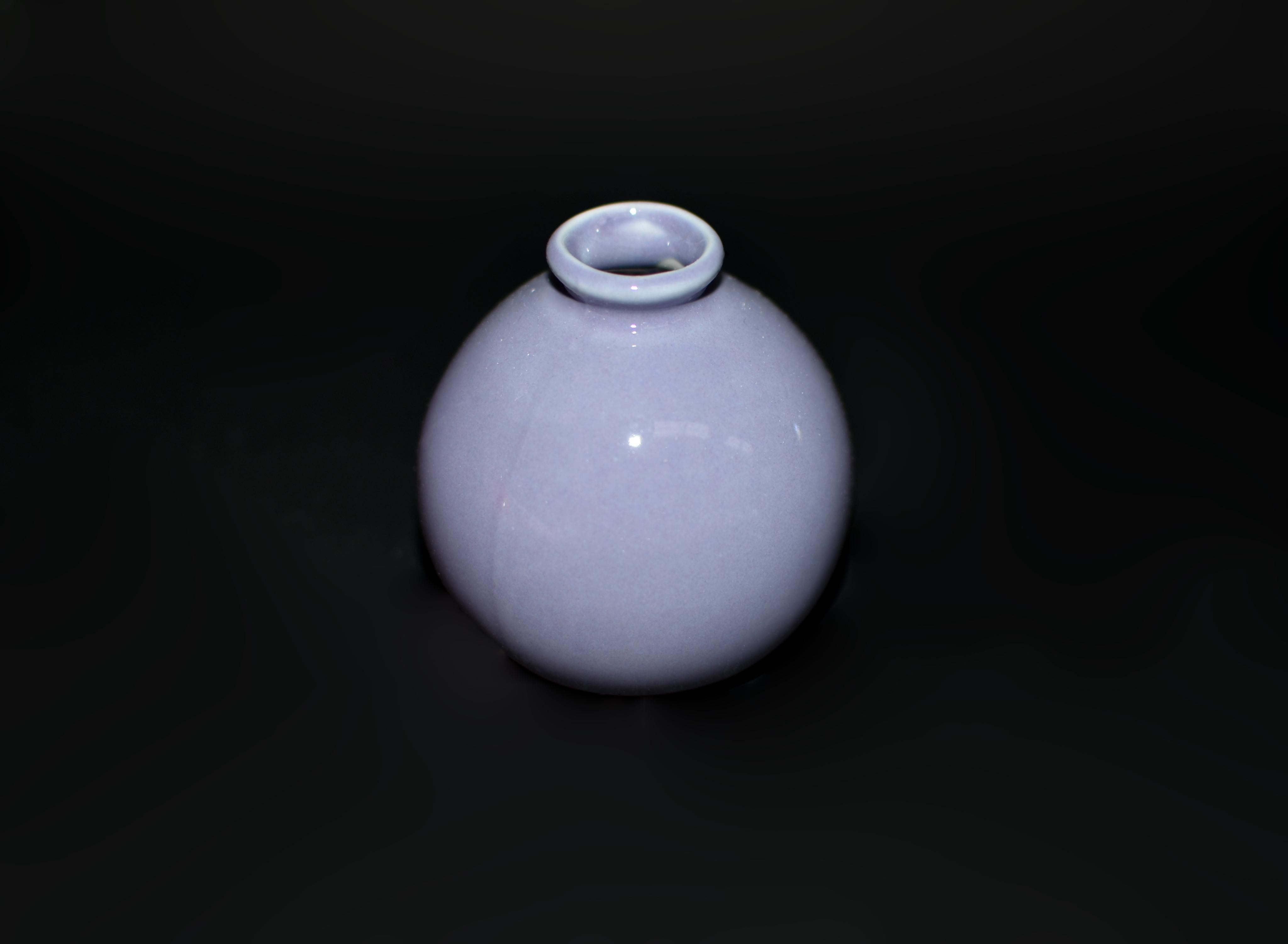 Acht japanische Wabi Sabi Mini-Keramikvasen, Wabi Sabi, schwarzer Diamant im Angebot 3