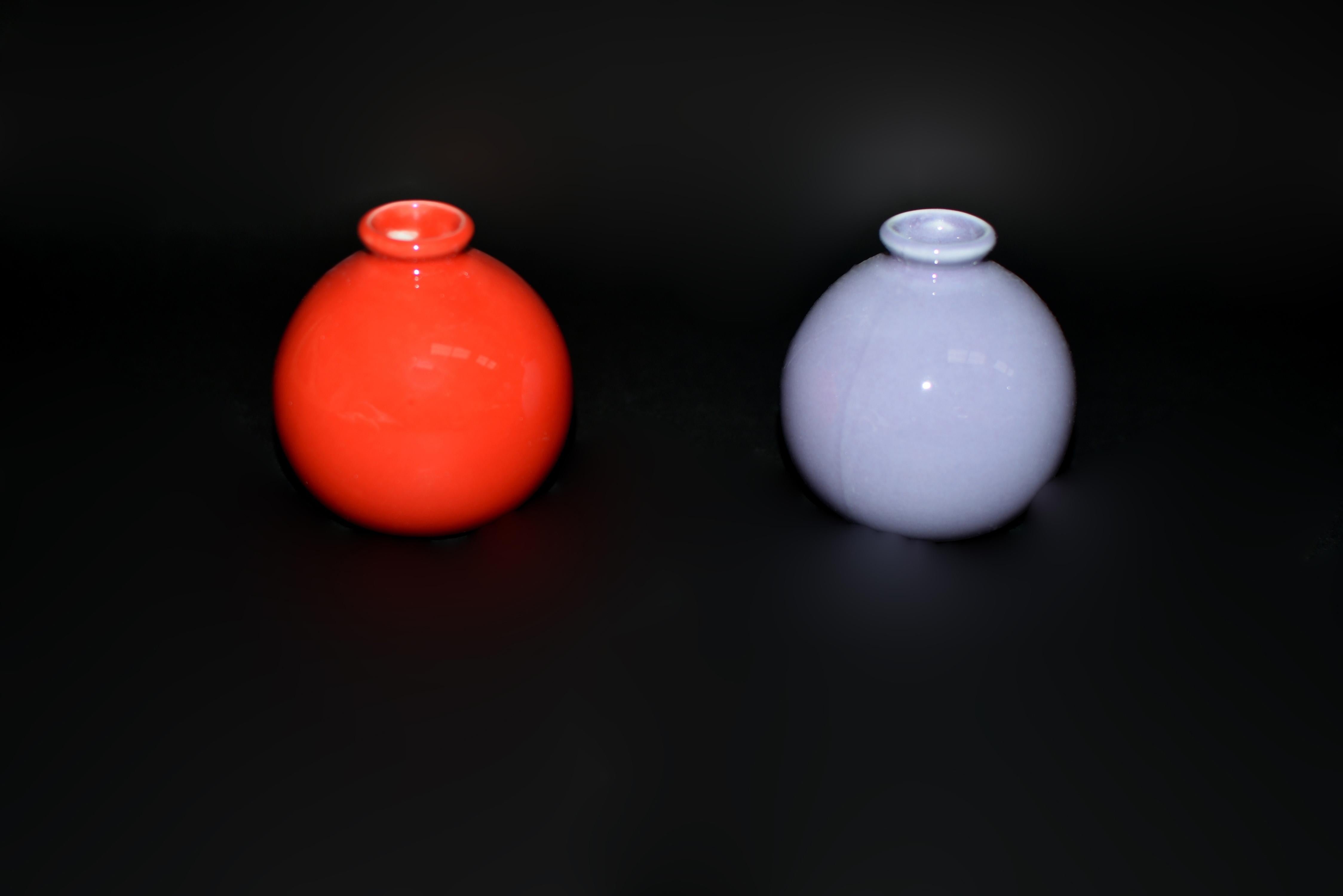 Acht japanische Wabi Sabi Mini-Keramikvasen, Wabi Sabi, schwarzer Diamant im Angebot 11