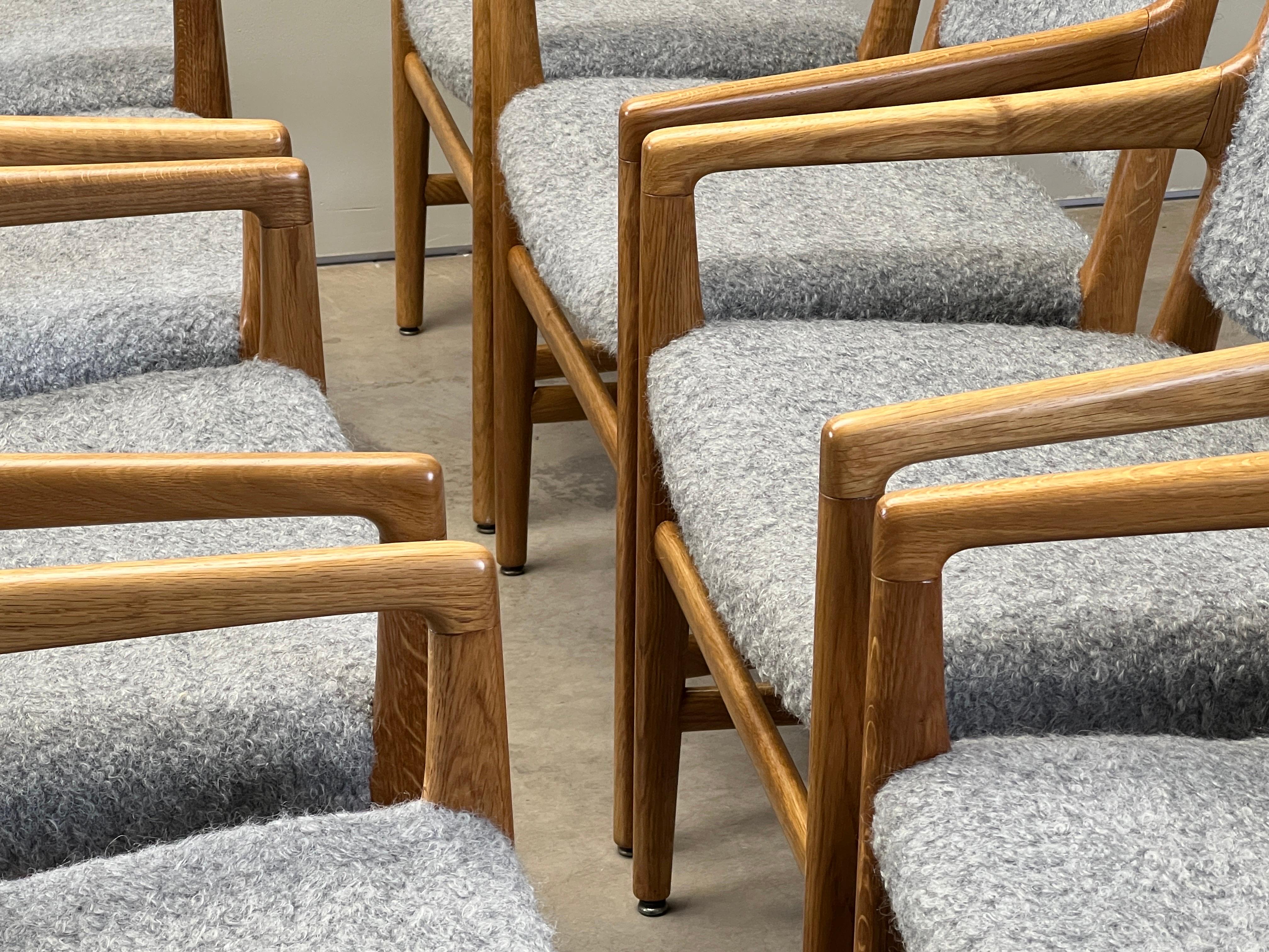 Acht JH507-Sessel von Hans Wegner für Johannes Hansen (Mitte des 20. Jahrhunderts) im Angebot