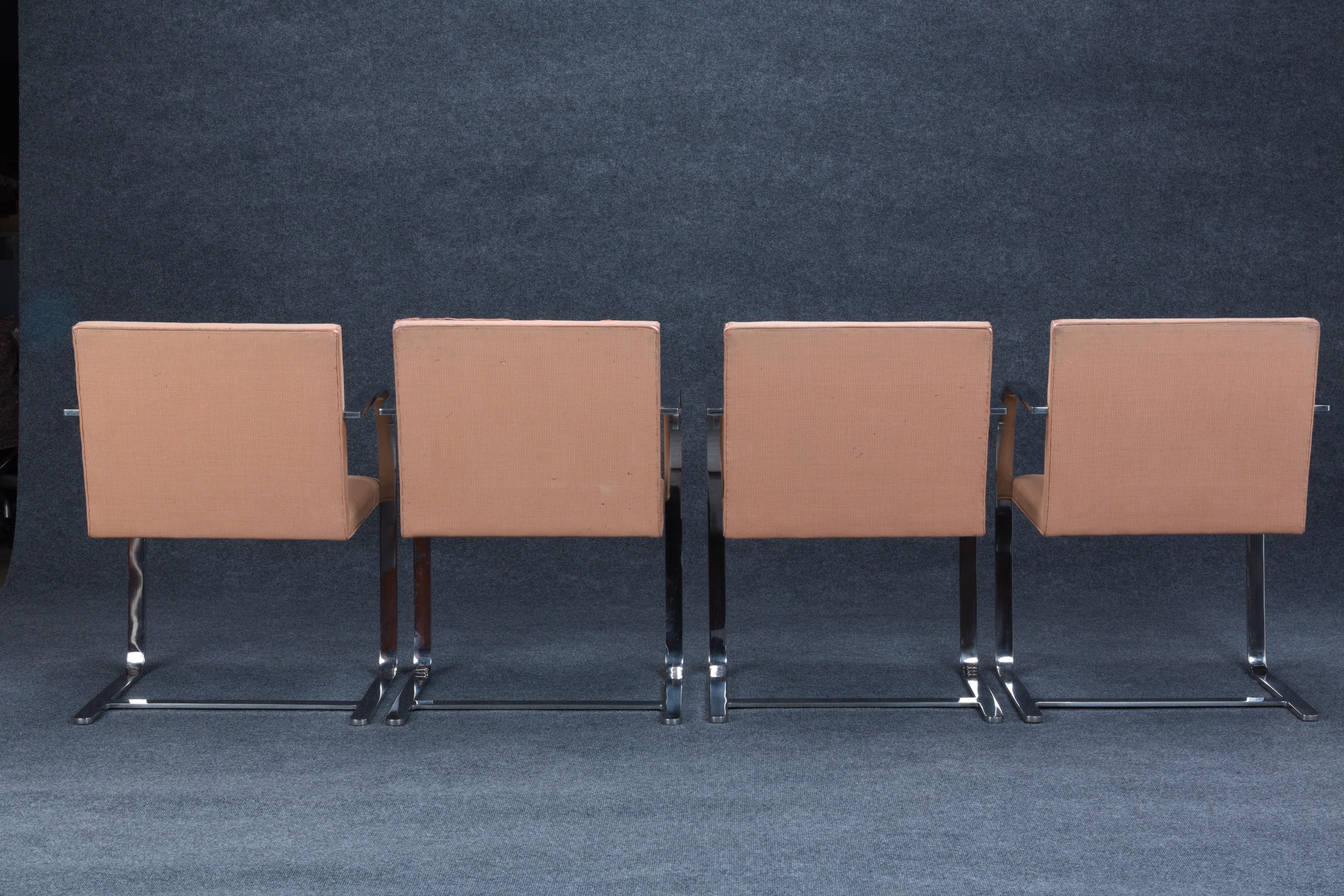 Eight Knoll International Brno Chairs by Mies Van Der Rohe 4