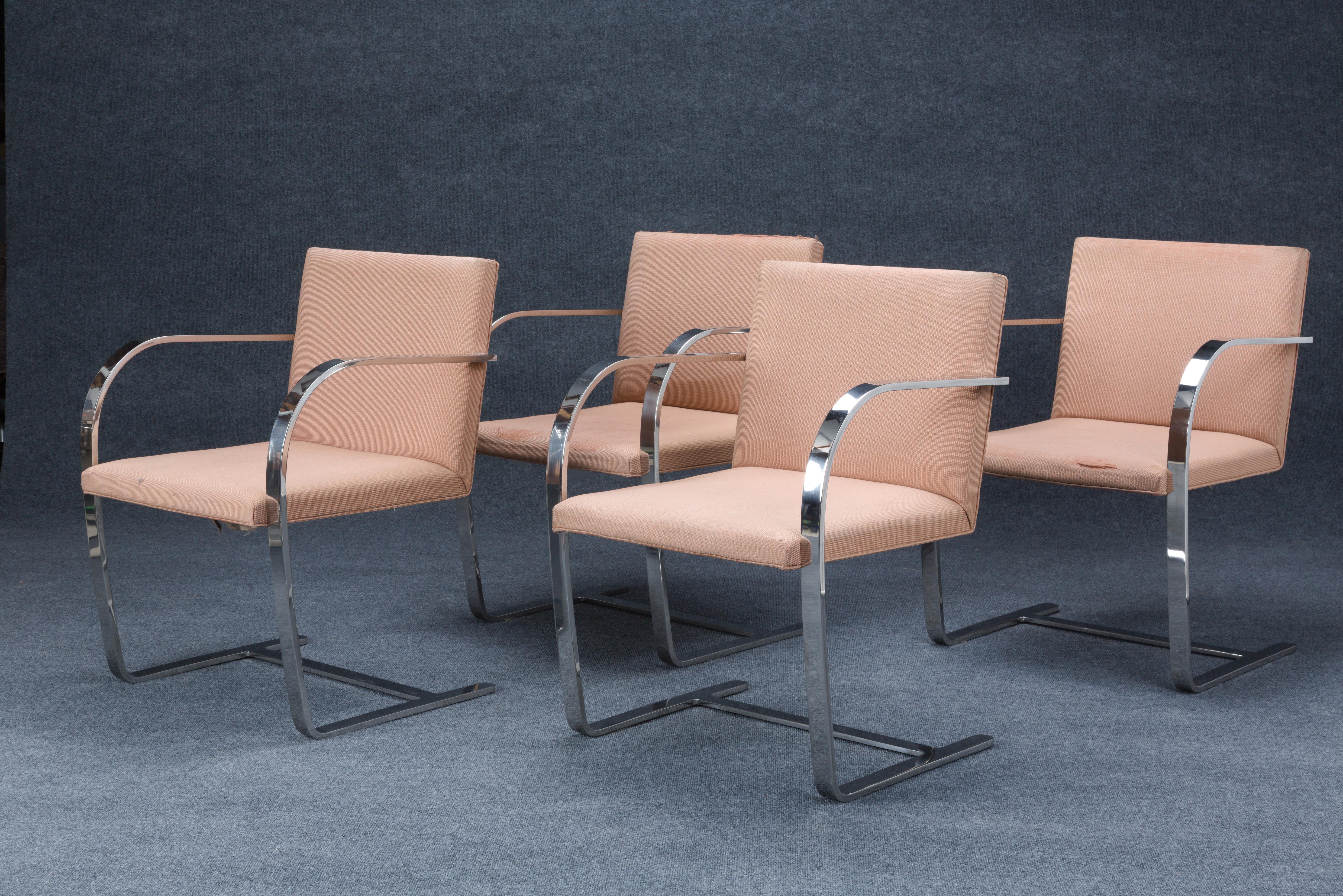 Eight Knoll International Brno Chairs by Mies Van Der Rohe 1