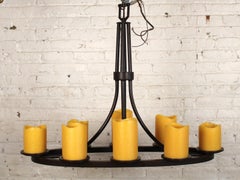 Eight Light Oval Chandelier