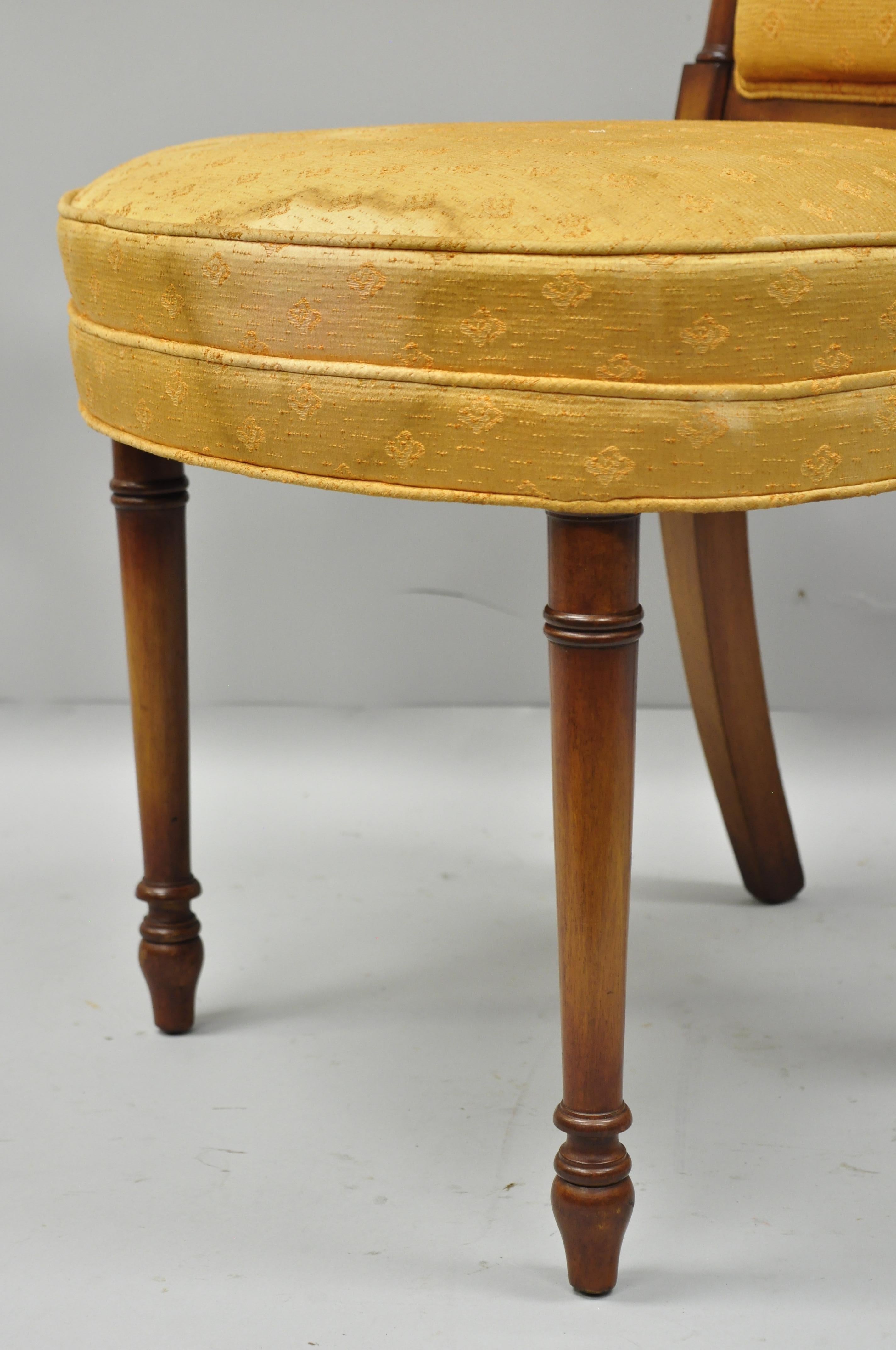 Acht Maslow Freen Empire Directoire-Stil Mahagoni-Esszimmerstühle 4
