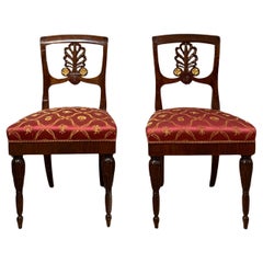 EIGHT MID 19th CENTURY EMPIRE CHAIRS 