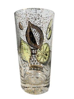 Eight Mid-Century Highball Glasses in the Ambrosia Pattern by Georges Briard