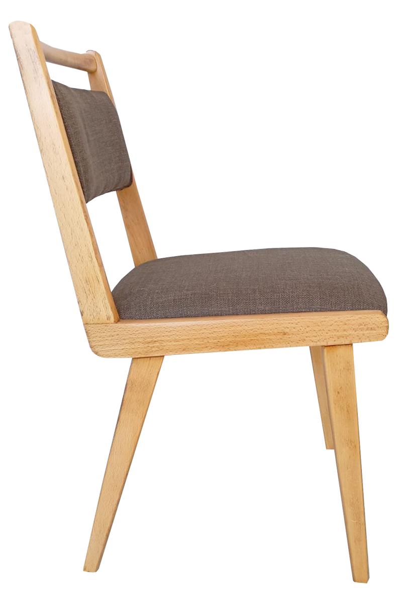 Mid-Century Modern Eight Mid Century JAR Chairs, Brown Wool Millais by Dedar, Poland, Europe 1960s. For Sale