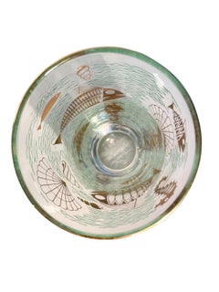 Eight Midcentury Libbey Glass 'Marine Life' Atomic Design Tumblers