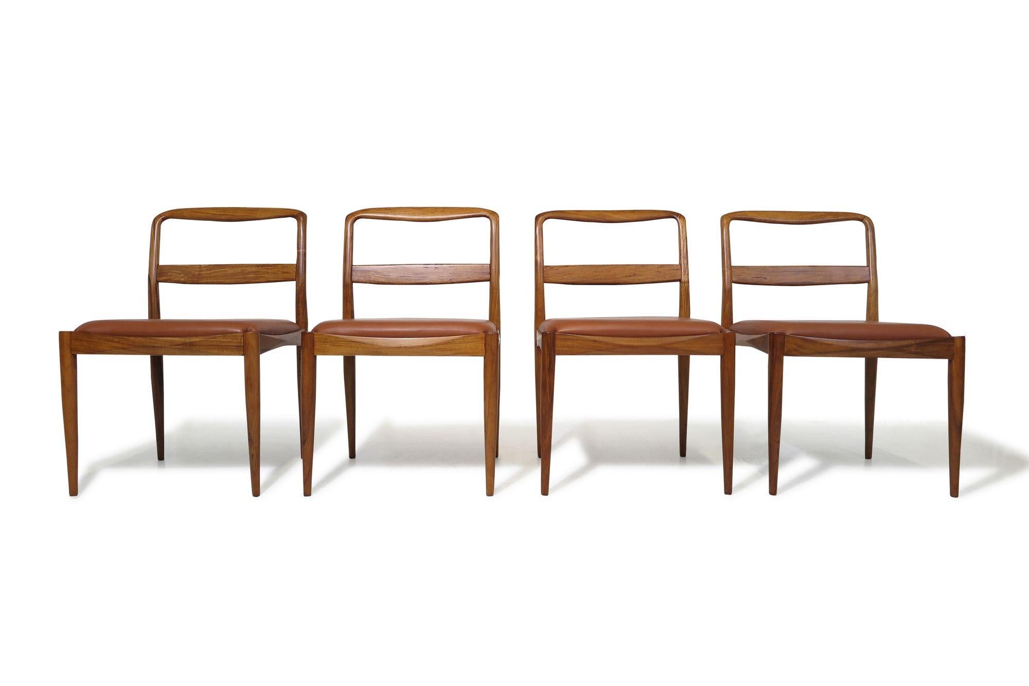 Oiled Eight Mid-century Liceu de Artes e Officios Brazilian Modern Dining Chairs For Sale