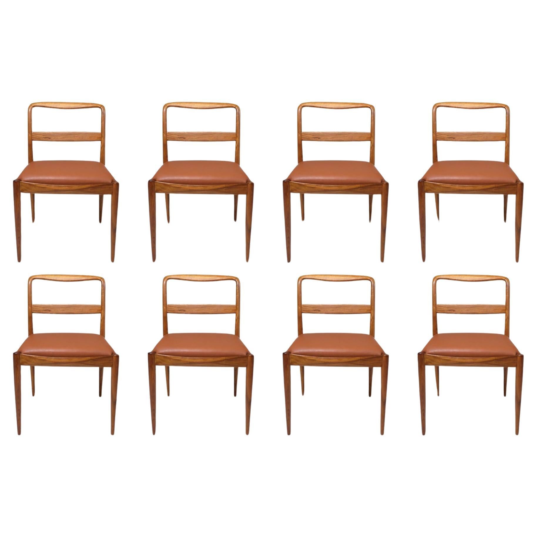 Eight Mid-century Liceu de Artes e Officios Brazilian Modern Dining Chairs For Sale