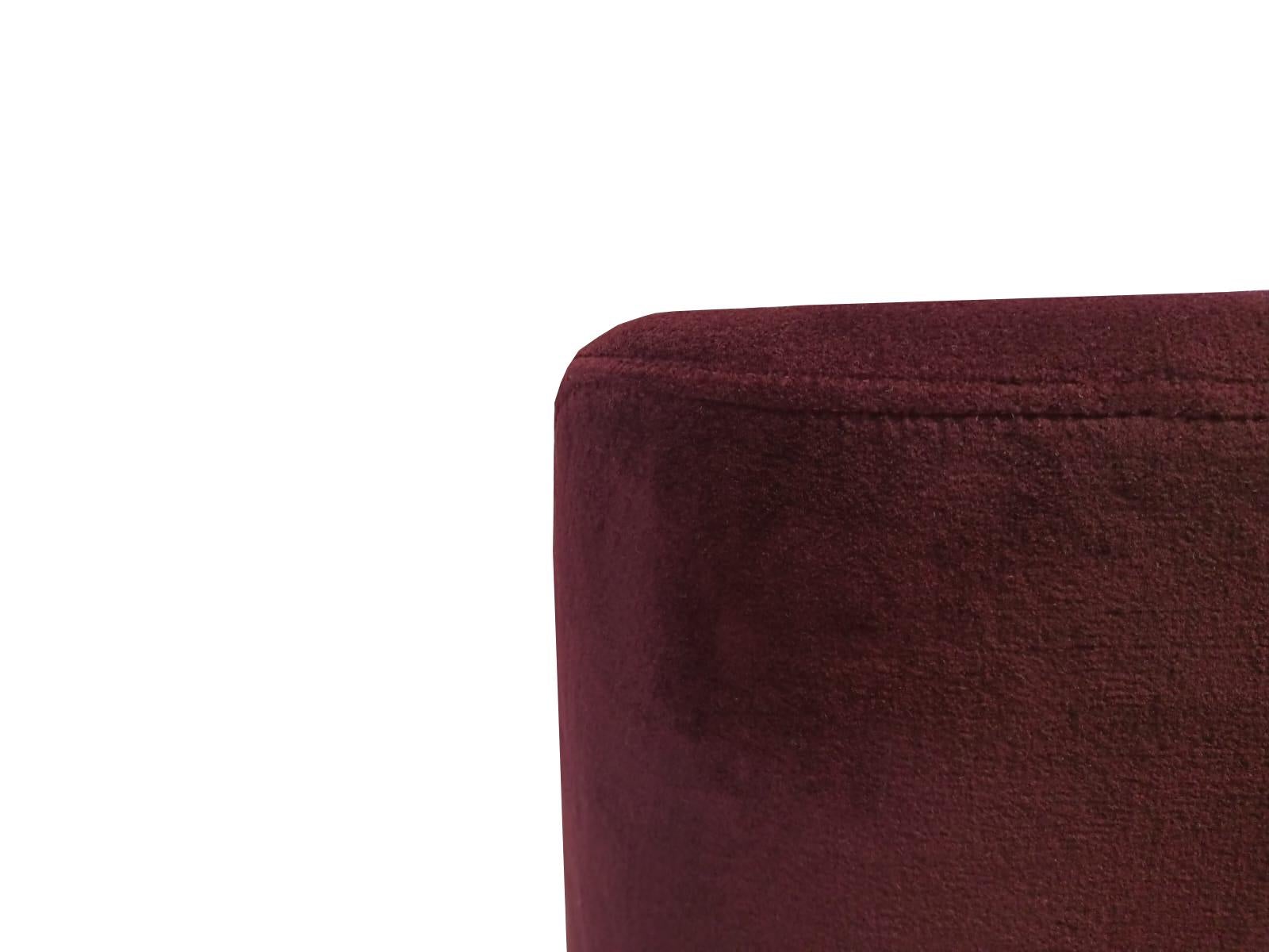 Ocho sillas de concha de mediados de siglo, Alexander de terciopelo morado, Dedar, Europa, años 60 Moderno de mediados de siglo en venta