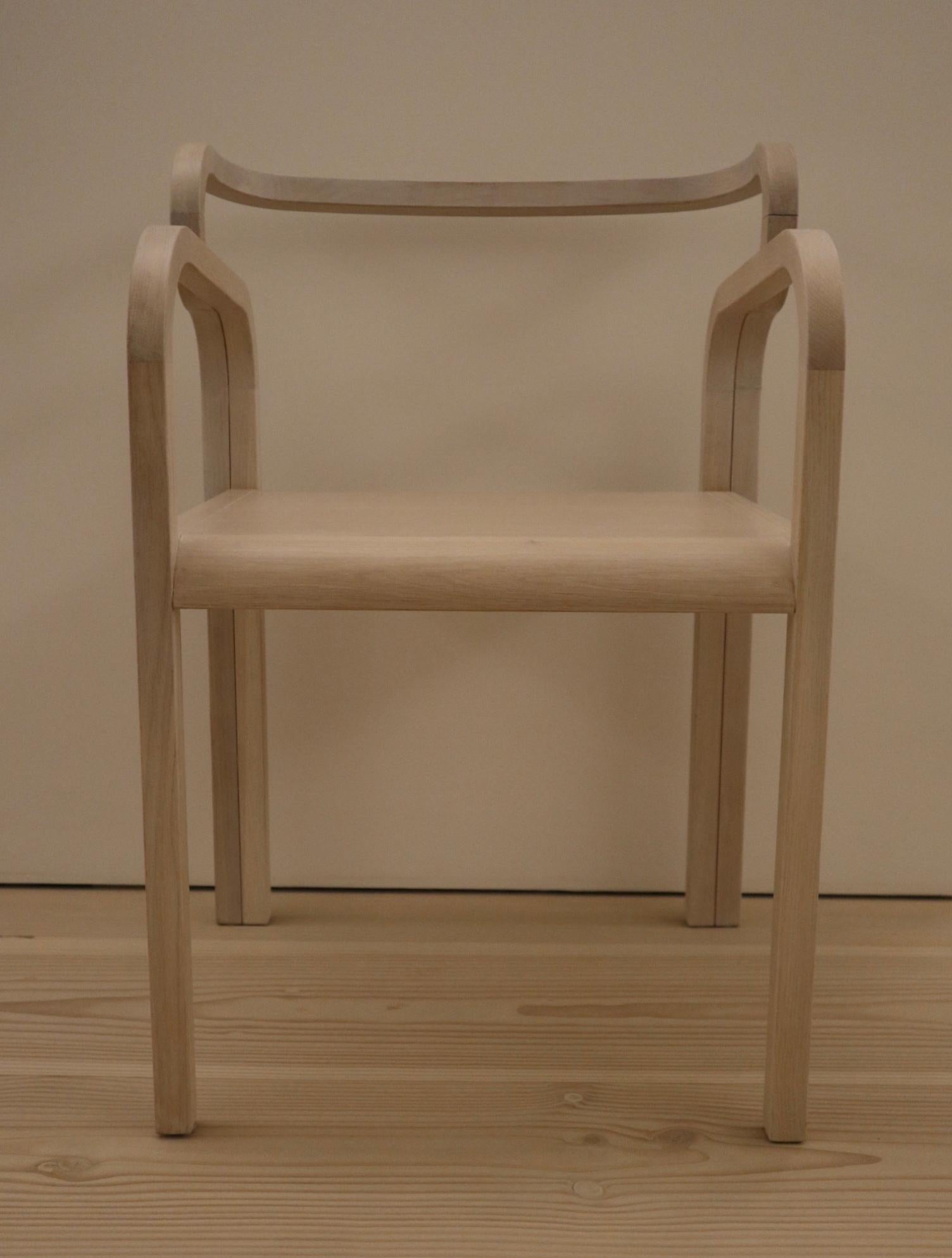 Six Odette Dining Chairs in Oak by France and Juul In Excellent Condition In Brooklyn, NY