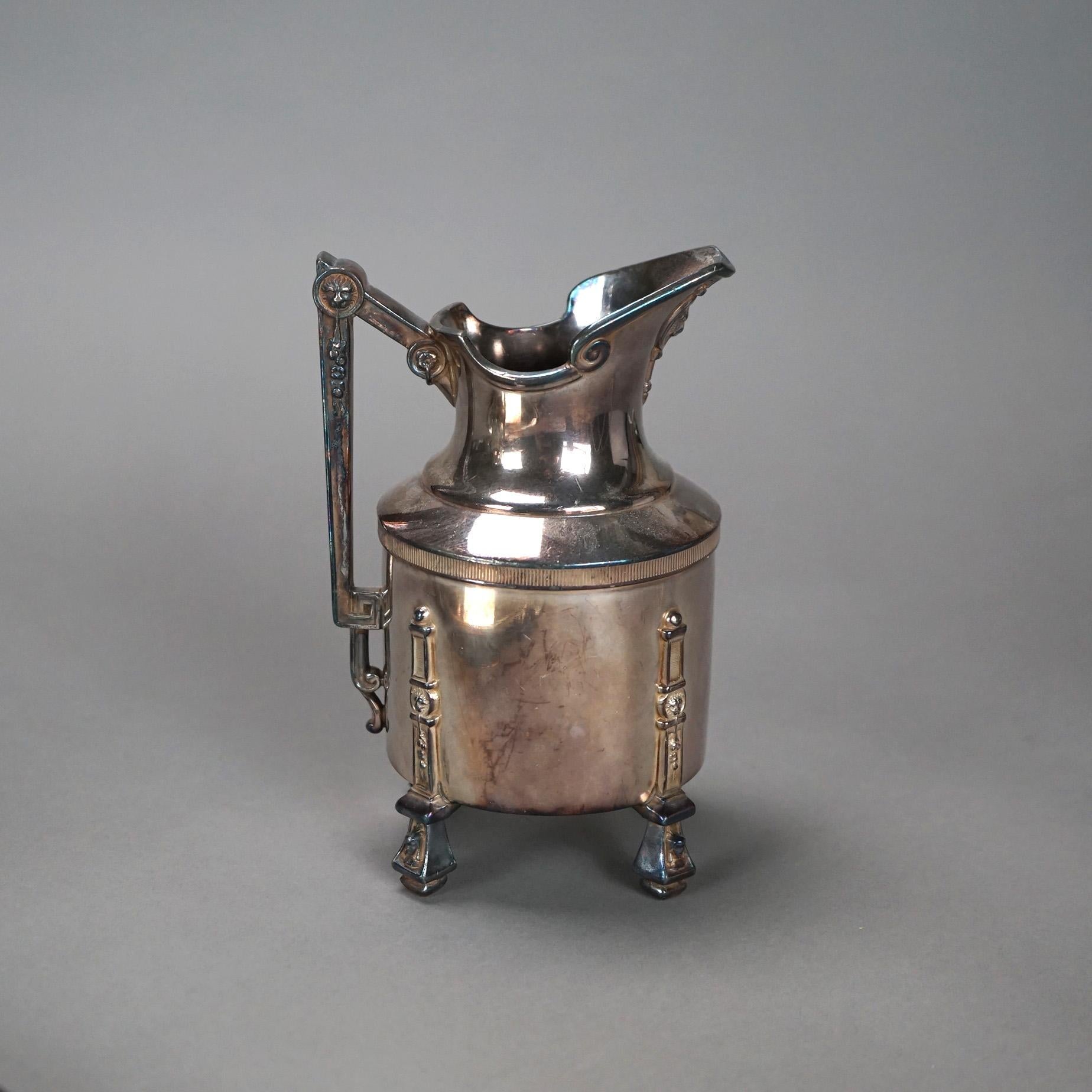 Servizio da tè antico in argento placcato in otto pezzi C1890 in vendita 6