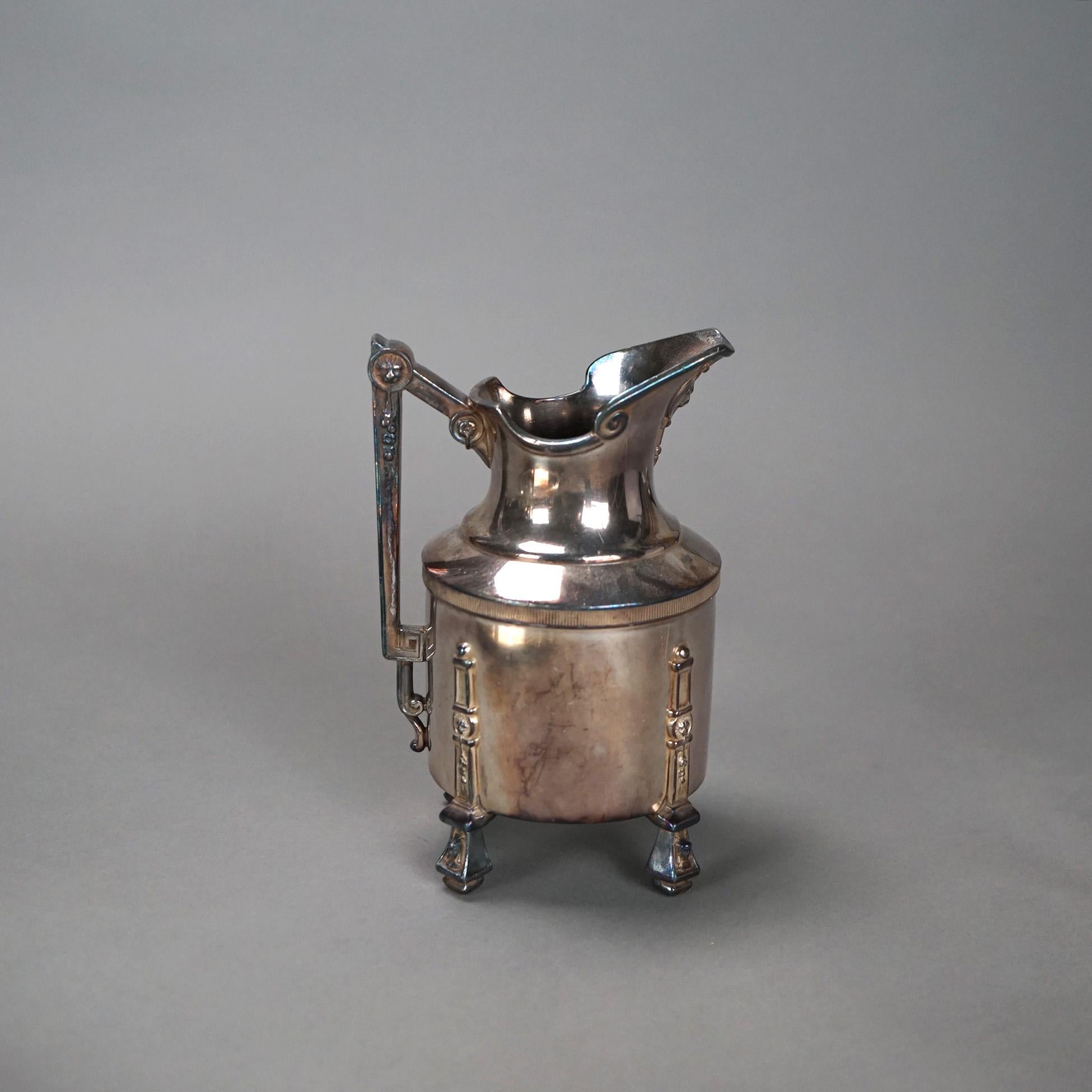 Servizio da tè antico in argento placcato in otto pezzi C1890 in vendita 8