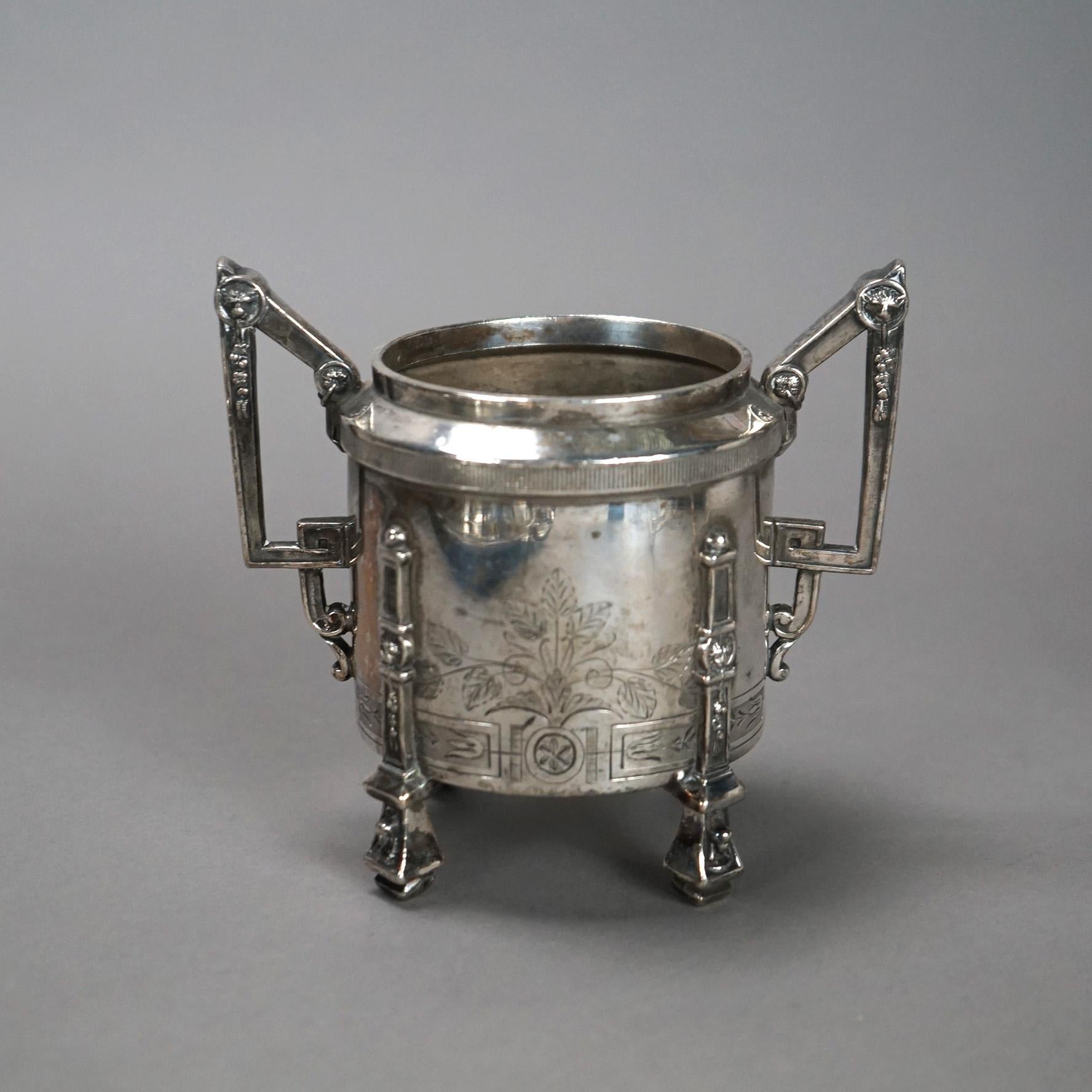 Servizio da tè antico in argento placcato in otto pezzi C1890 in vendita 12