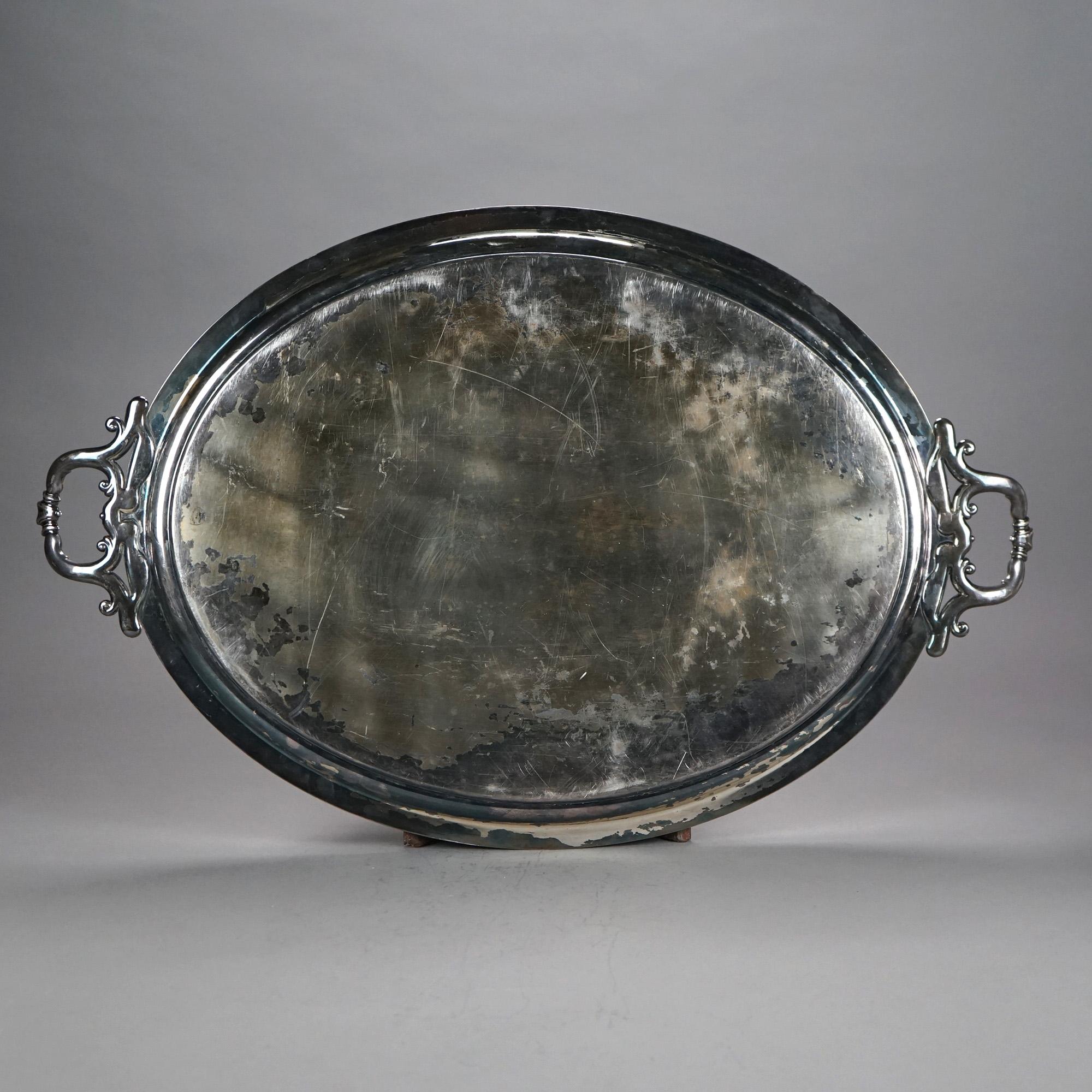 Servizio da tè antico in argento placcato in otto pezzi C1890 in vendita 2