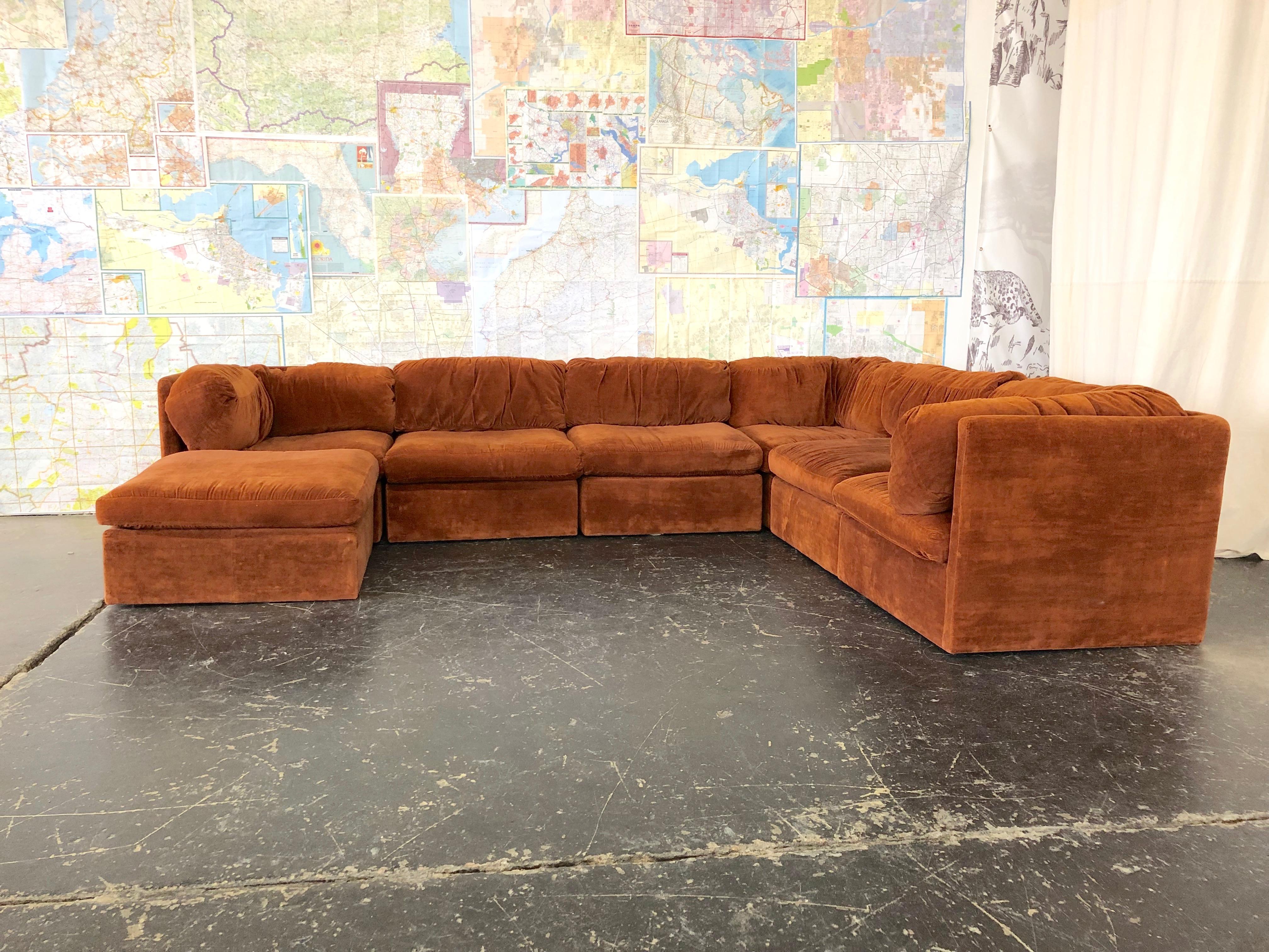 Achtteiliges modulares Sofa von Milo Baughman für Thayer Coggin (20. Jahrhundert)