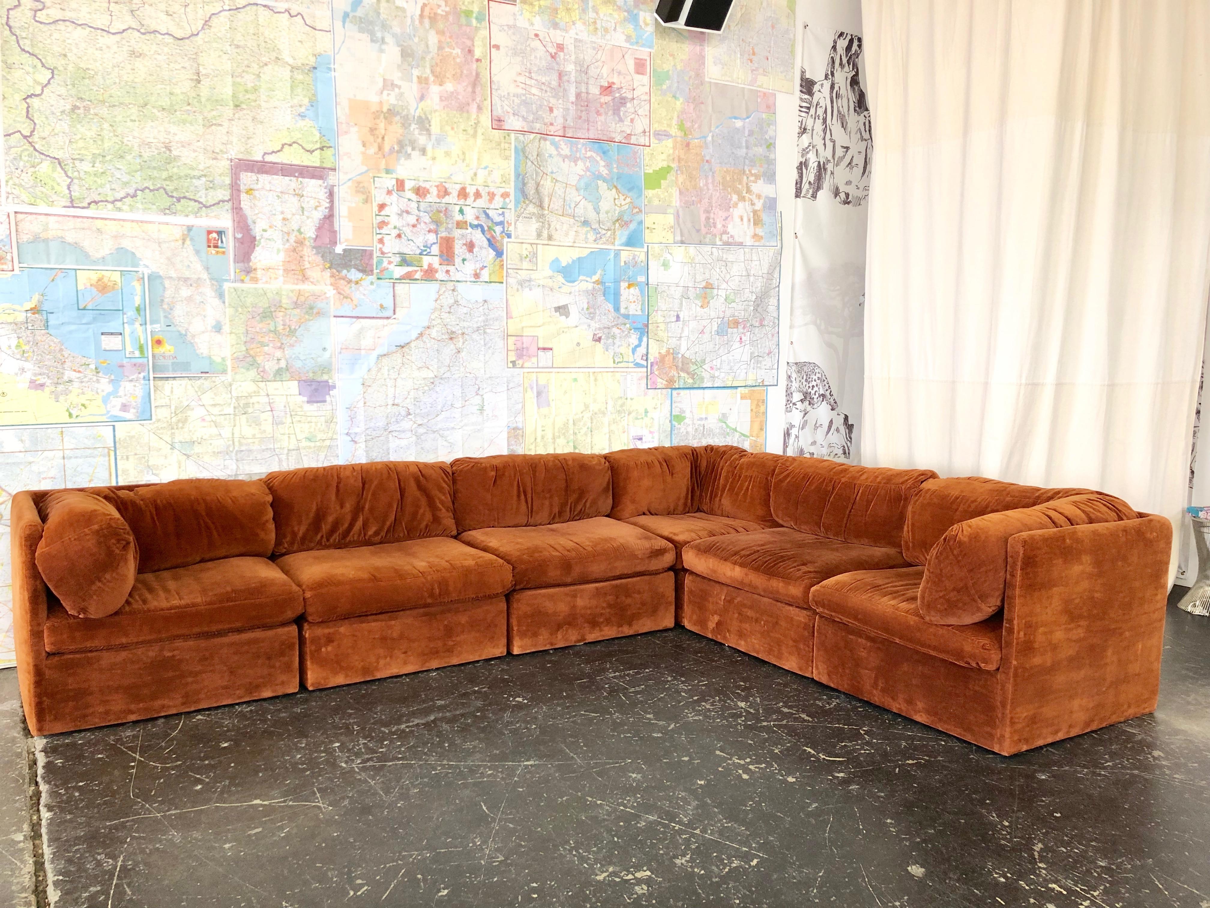 Eight-Piece Modular Sofa by Milo Baughman for Thayer Coggin 1