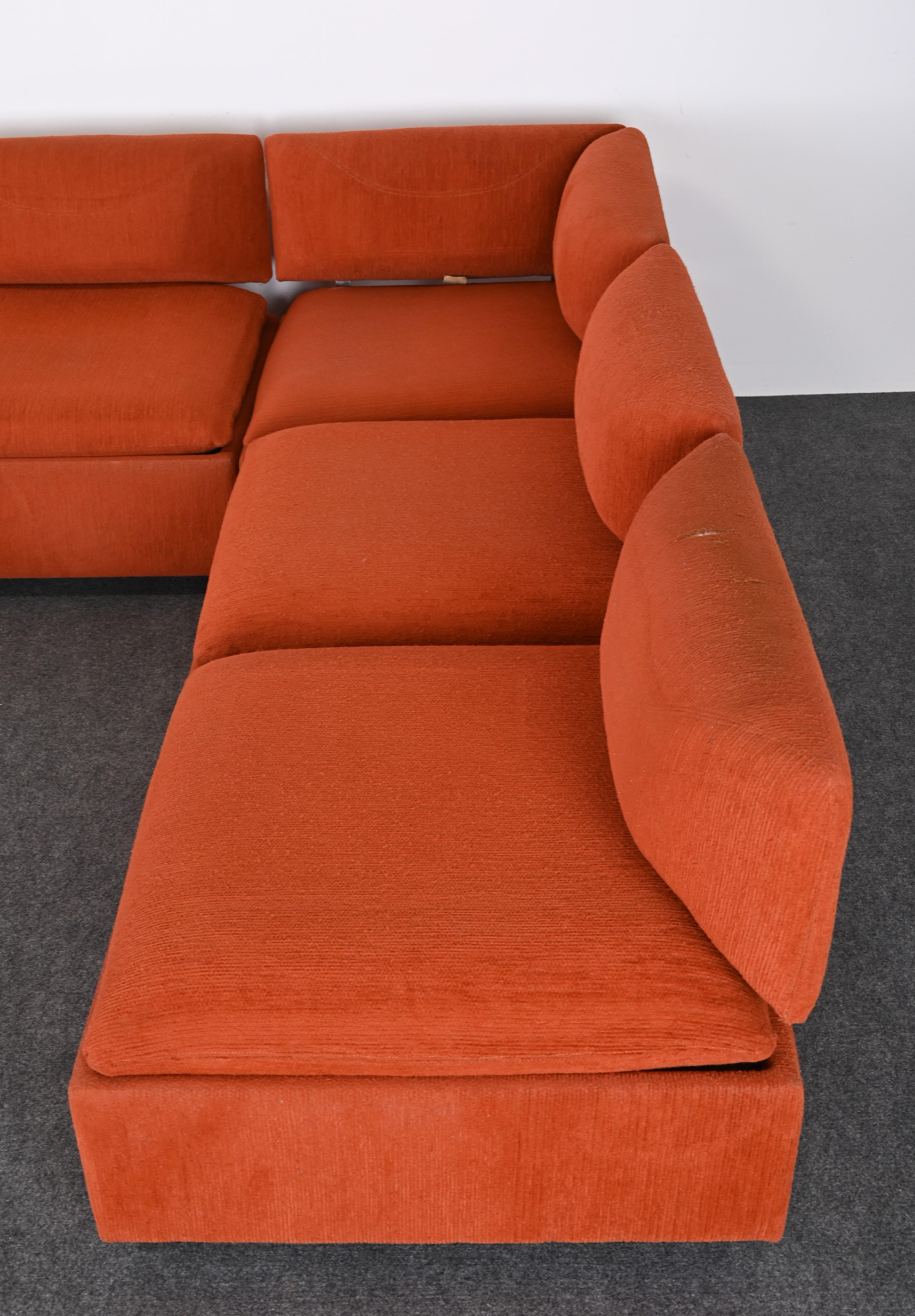 Eight Piece Sectional Sofa by Adrian Pearsall for Craft, 1970s 3