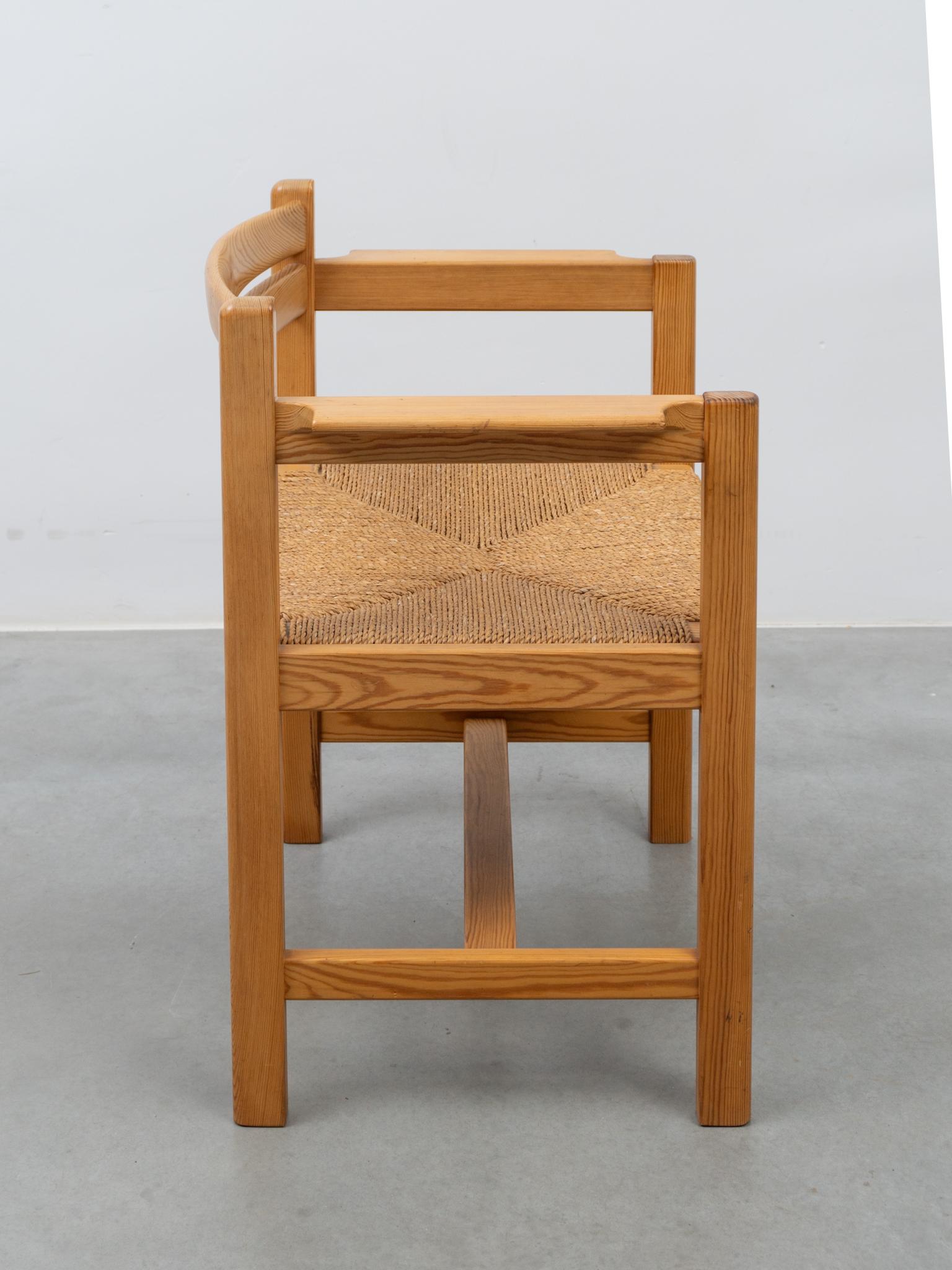 Swedish Eight Pine Arm Chairs by Børge Mogensen for AB Karl Andersson & Söner Sweden For Sale
