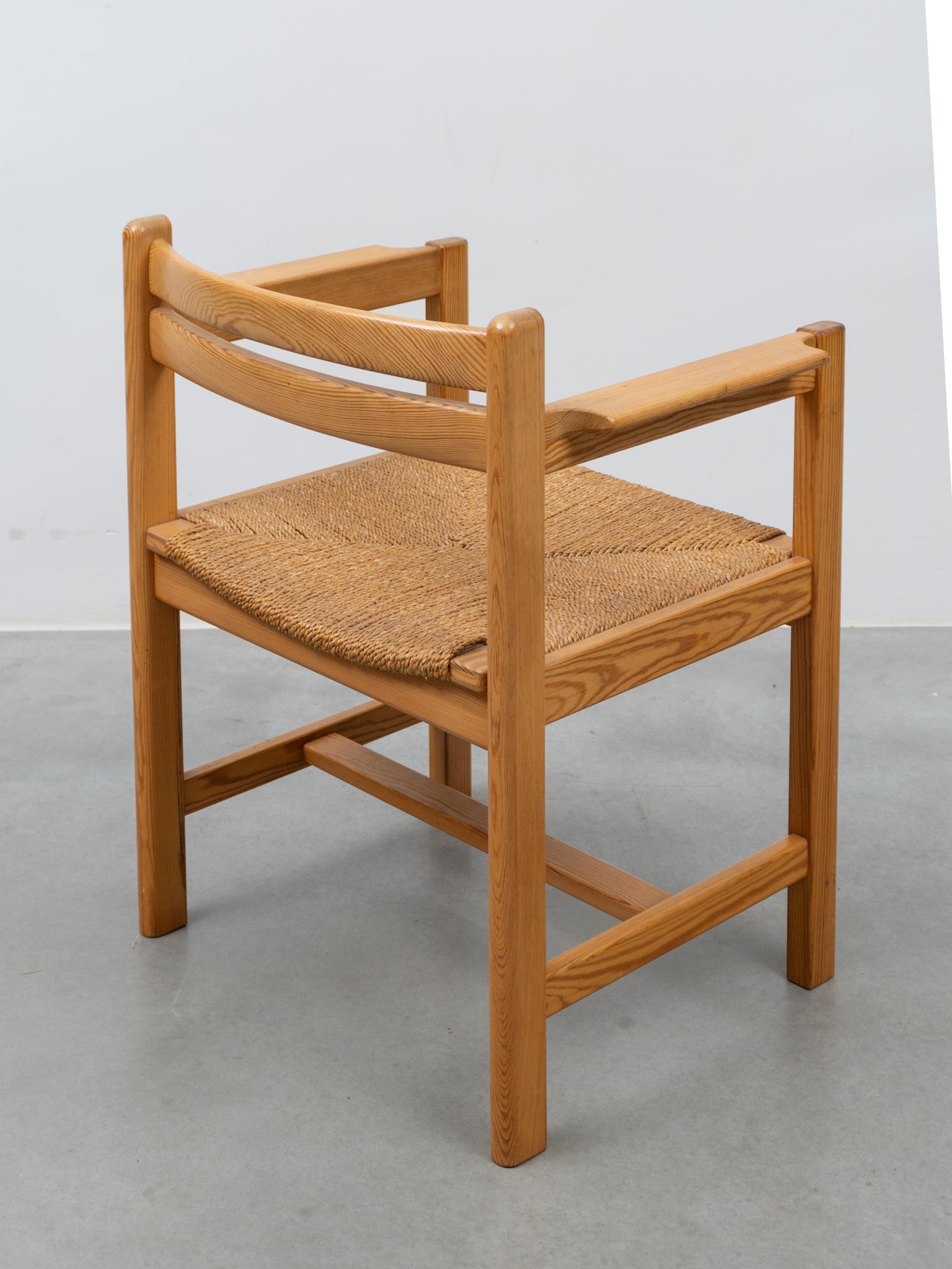 Eight Pine Arm Chairs by Børge Mogensen for AB Karl Andersson & Söner Sweden In Good Condition For Sale In Antwerp, BE