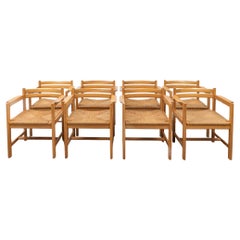 Eight Pine Arm Chairs by Børge Mogensen for AB Karl Andersson & Söner Sweden