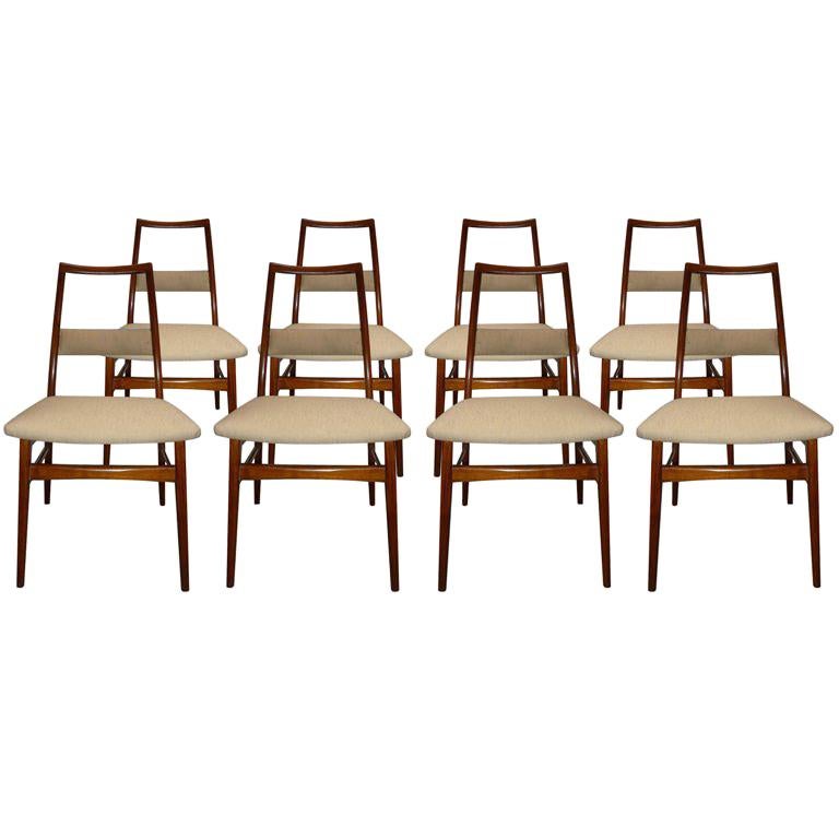 Eight Ponti Style Dining Chairs