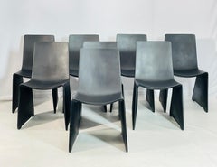 Eight "Positano" Black Foundry Dining Chairs by Patrick Naggar for Ralph Pucci