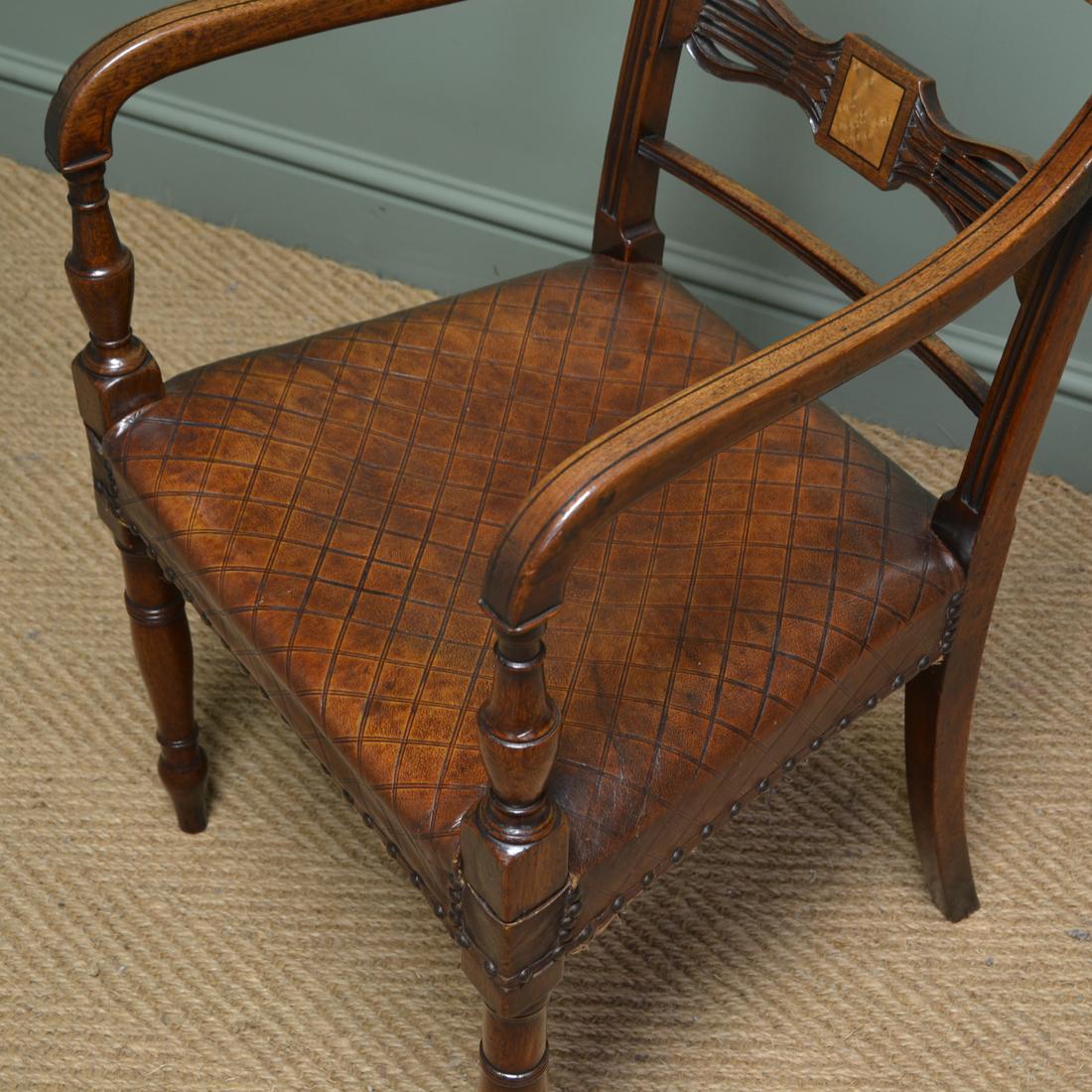 19th Century Eight Regency Antique Mahogany Dining Chairs For Sale