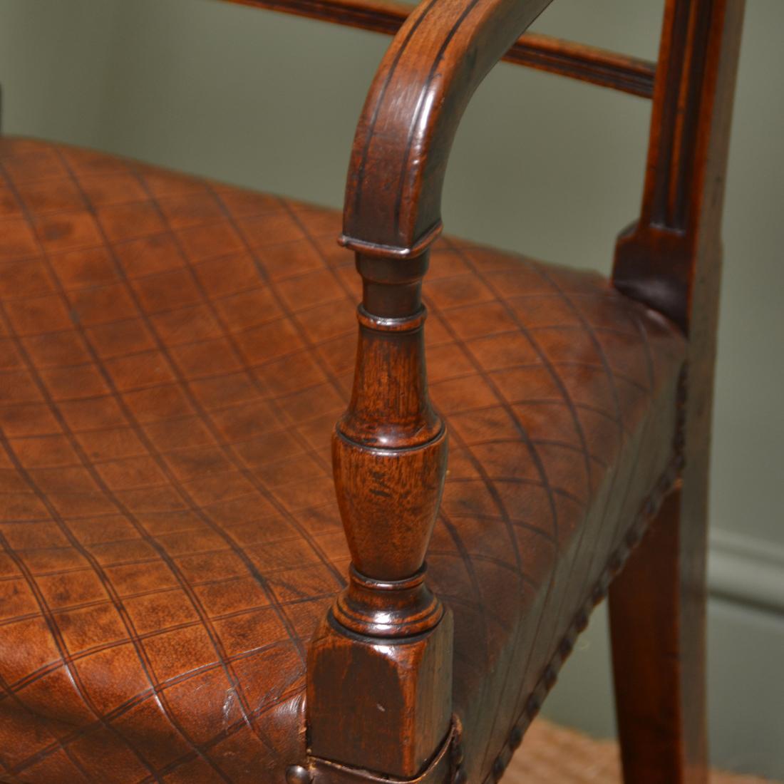 Eight Regency Antique Mahogany Dining Chairs For Sale 3