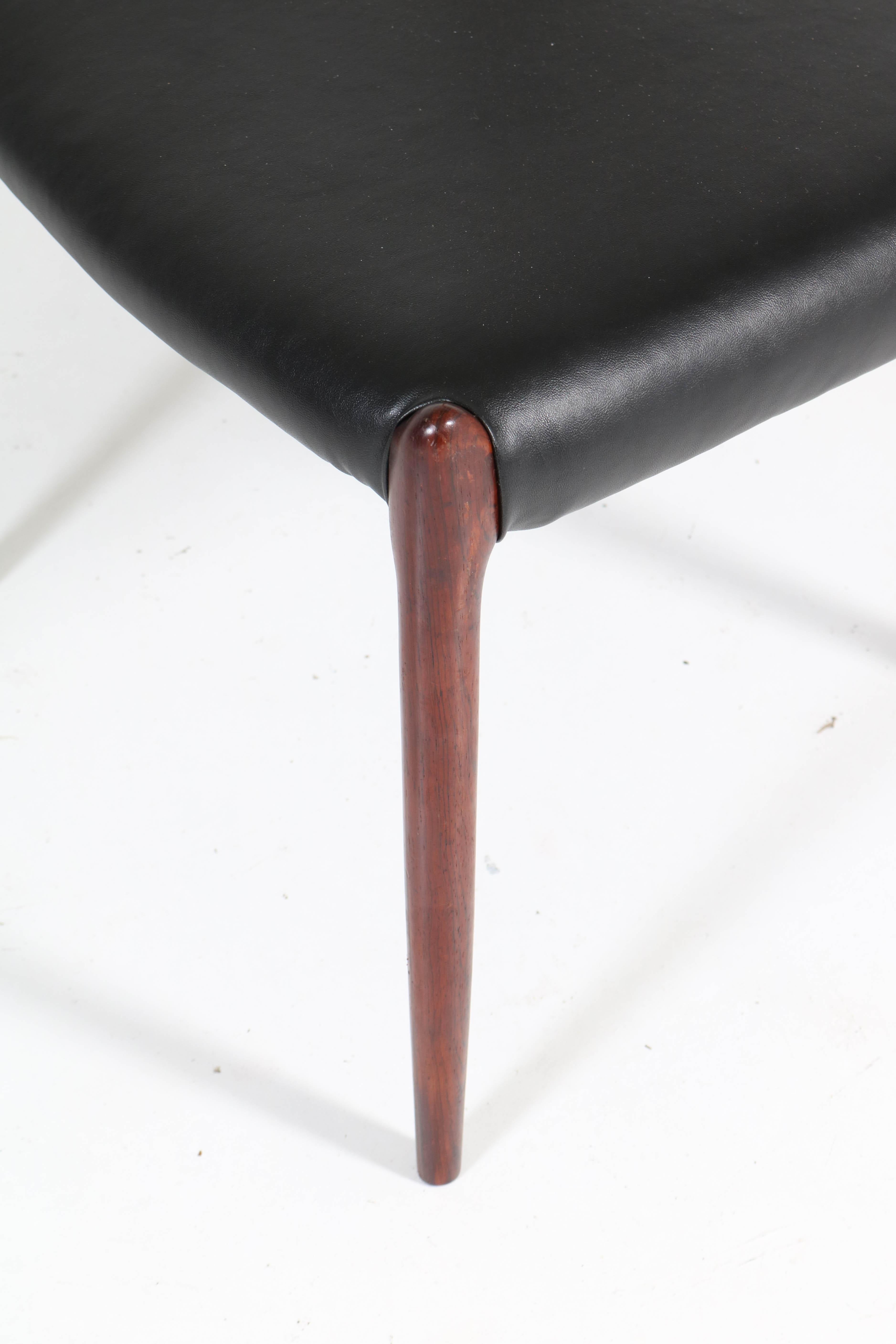 Danish Eight Rosewood Model 78 Chairs by Niels O. Møller for J.L. Møllers, 1954