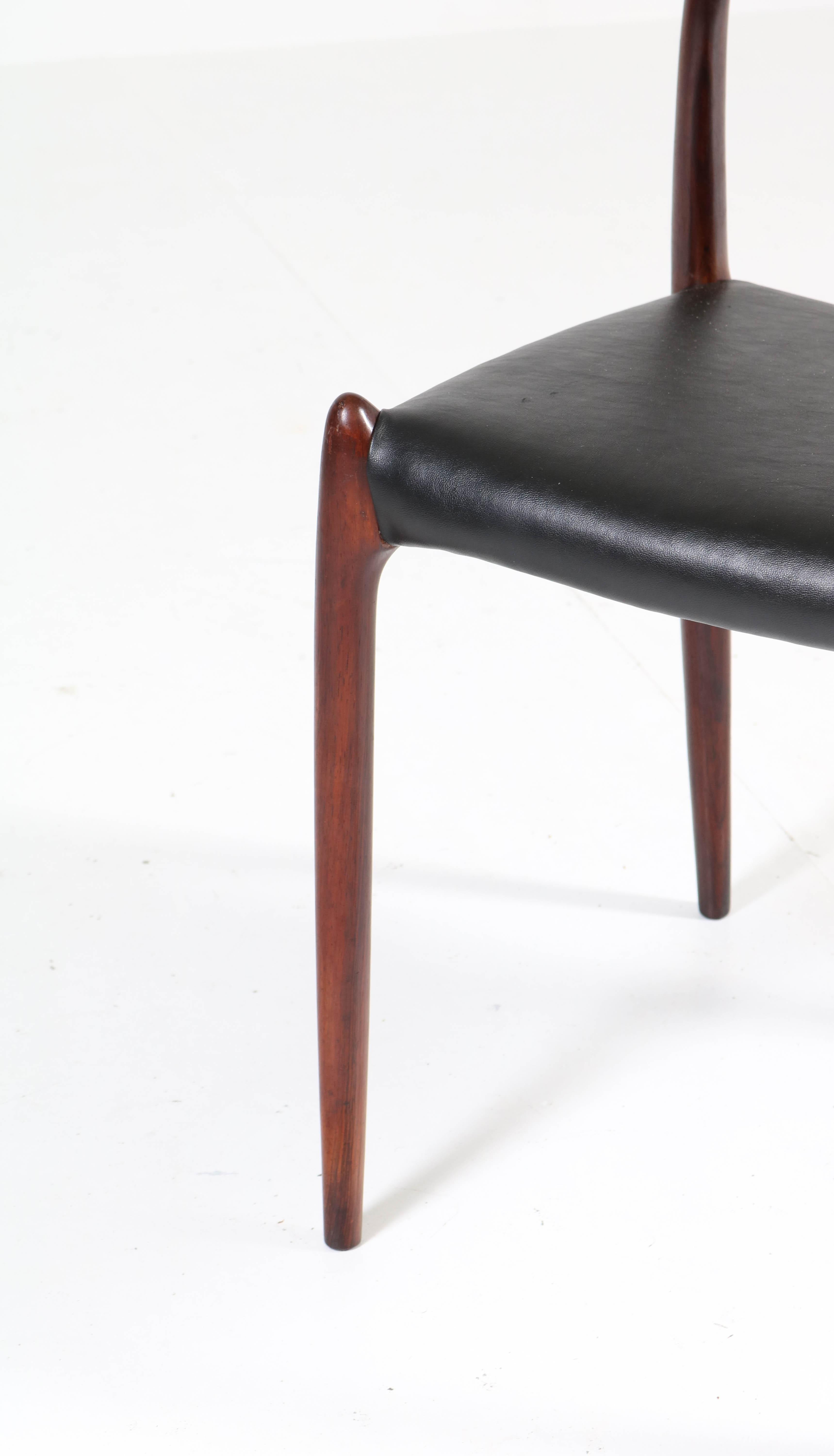Eight Rosewood Model 78 Chairs by Niels O. Møller for J.L. Møllers, 1954 1