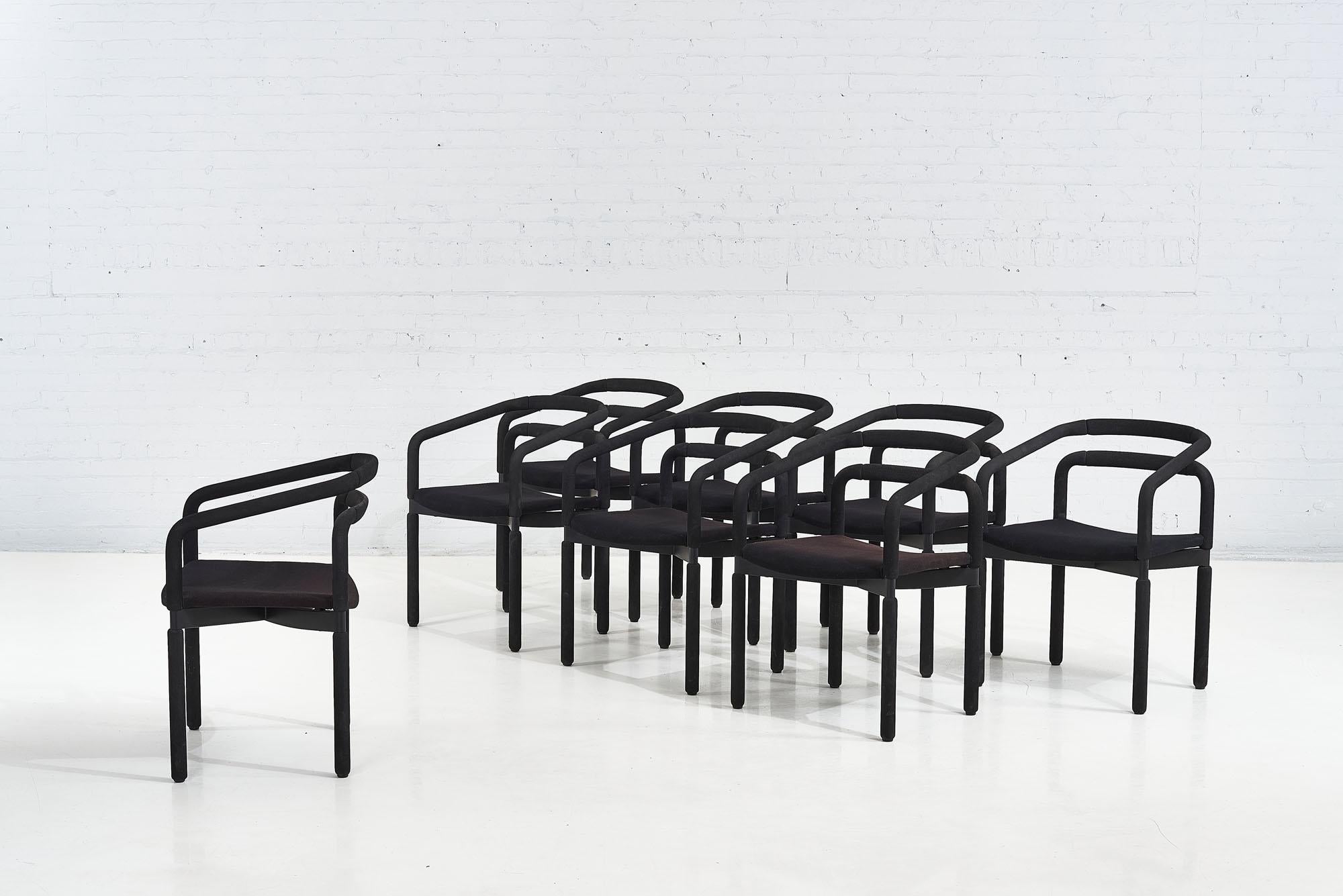 Américain Quatre chaisesbber pour Metropolitan Furniture de Brian Kane, 1987 en vente