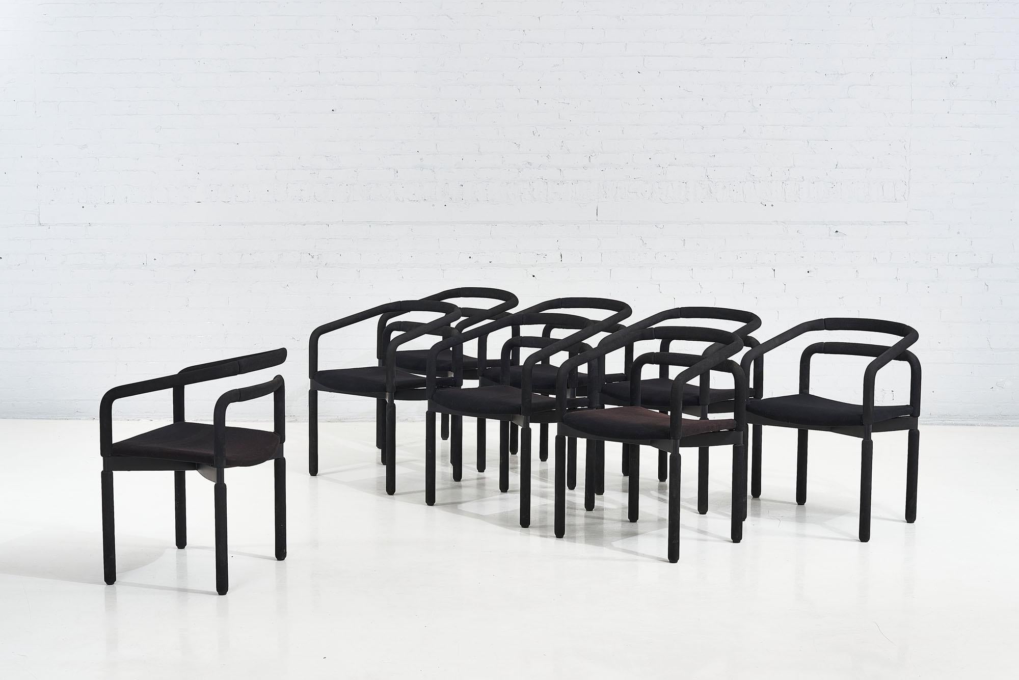 Vier „Rubber-Stühle“ für Metropolitan Furniture von Brian Kane, 1987 im Zustand „Gut“ im Angebot in Chicago, IL